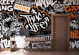 Chill Orange Graffiti mockup 1