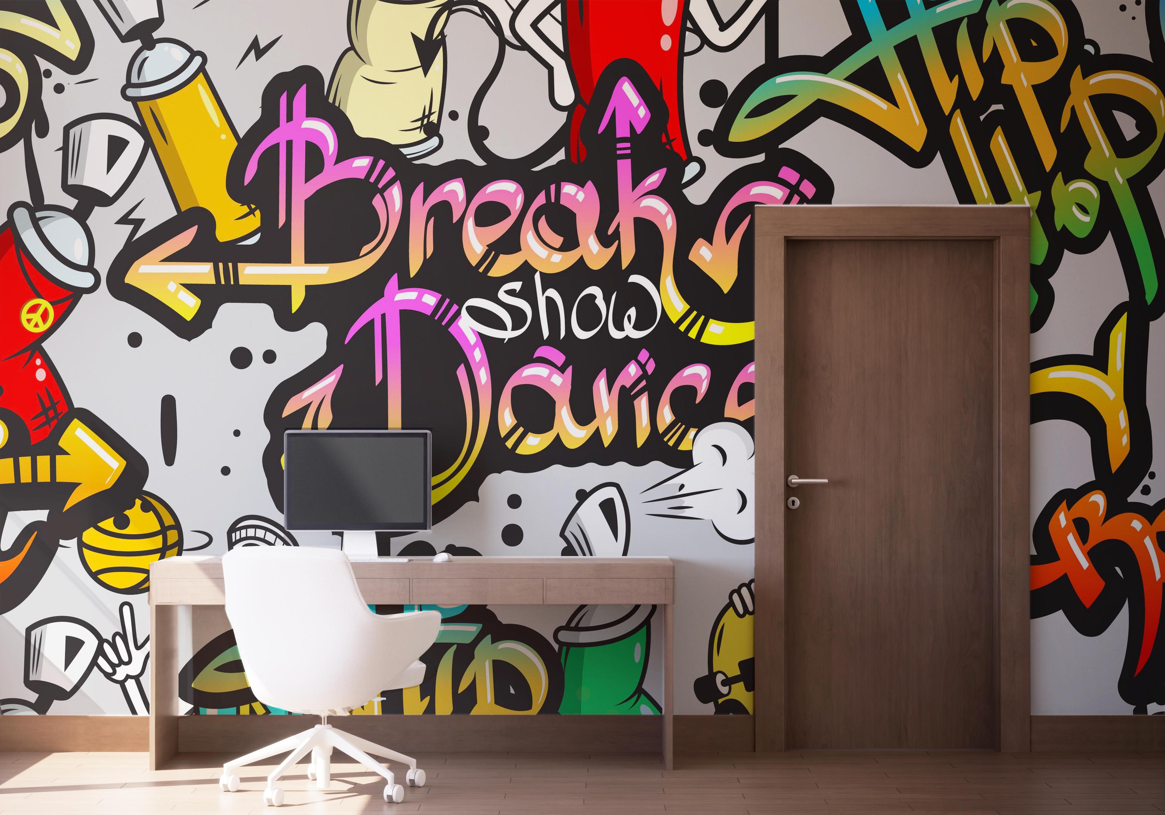 Fototapete Dance Graffiti mockup 1