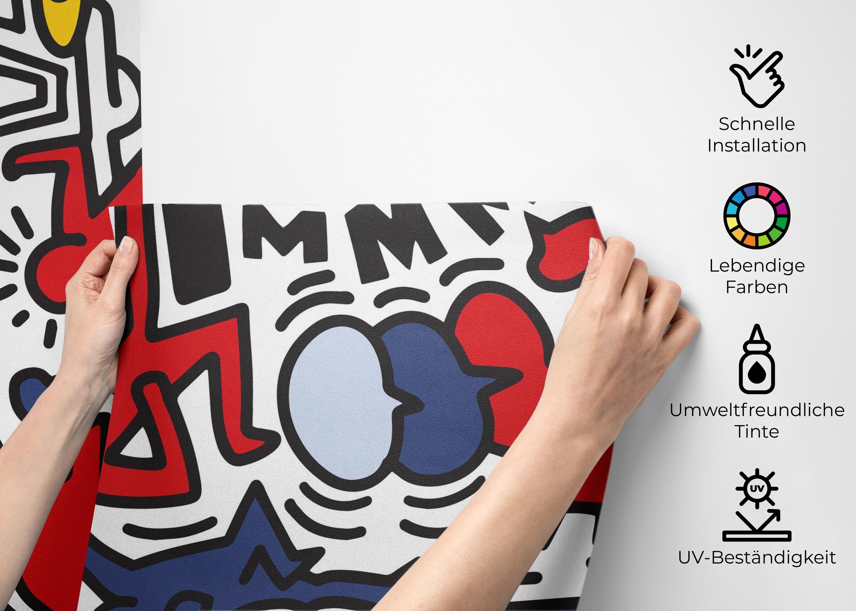 Colorful Doodle Graffiti mockup 2