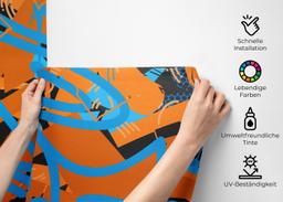 Dark Orange Graffiti mockup 2