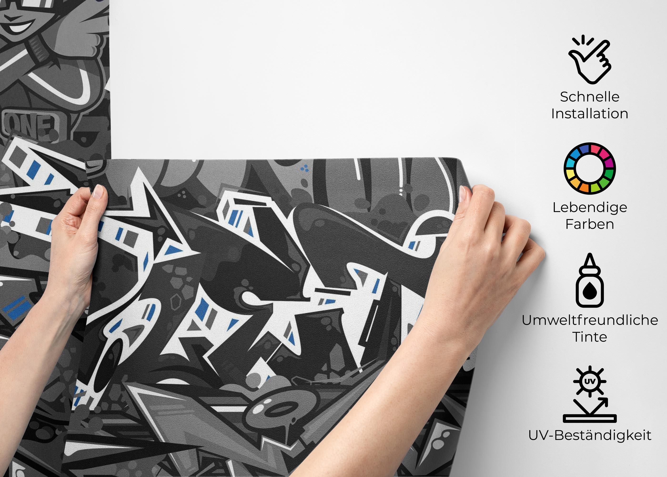 Graffiti Grey Blue mockup 2