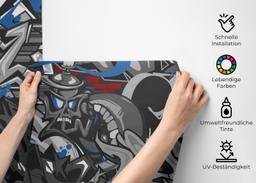 Grey Black Graffiti mockup 2