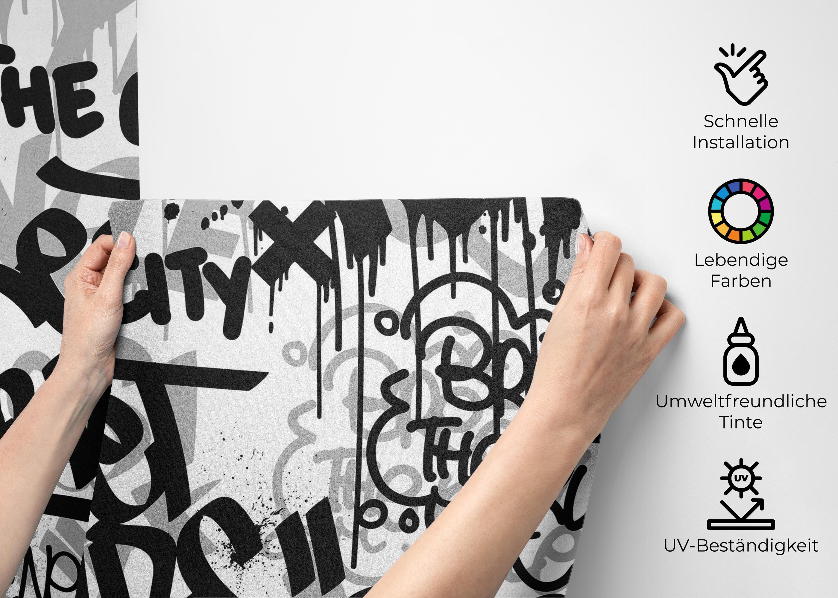 Fototapete Legends Graffiti mockup 2