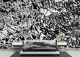 Black White Graffiti mockup 3
