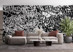 Black White Graffiti mockup 4