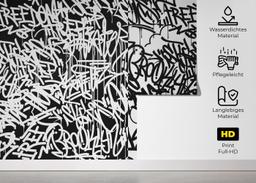 Black White Graffiti mockup 5