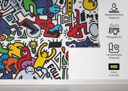 Colorful Doodle Graffiti mockup 5