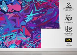 Graffiti Blue Purple mockup 5