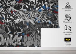 Grey Black Graffiti mockup 5