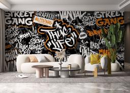 Chill Orange Graffiti mockup 6