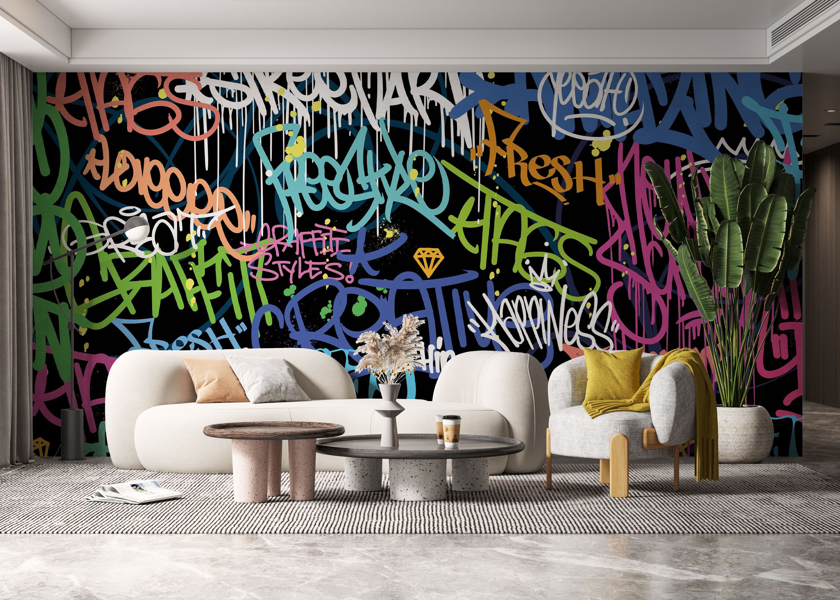 Graffiti Color Tags mockup 6