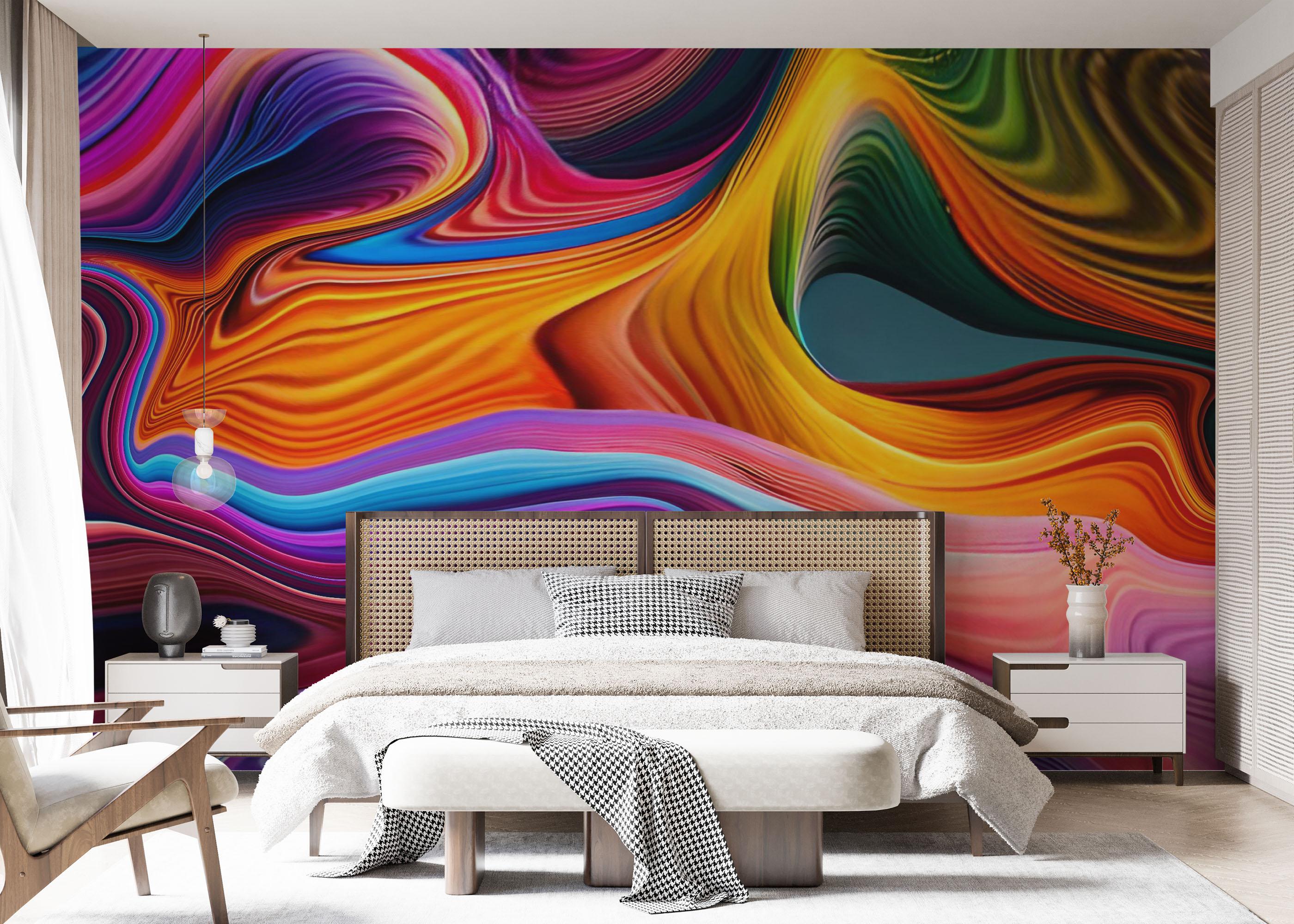 Fototapete Amazing Colorful Marble mockup 7