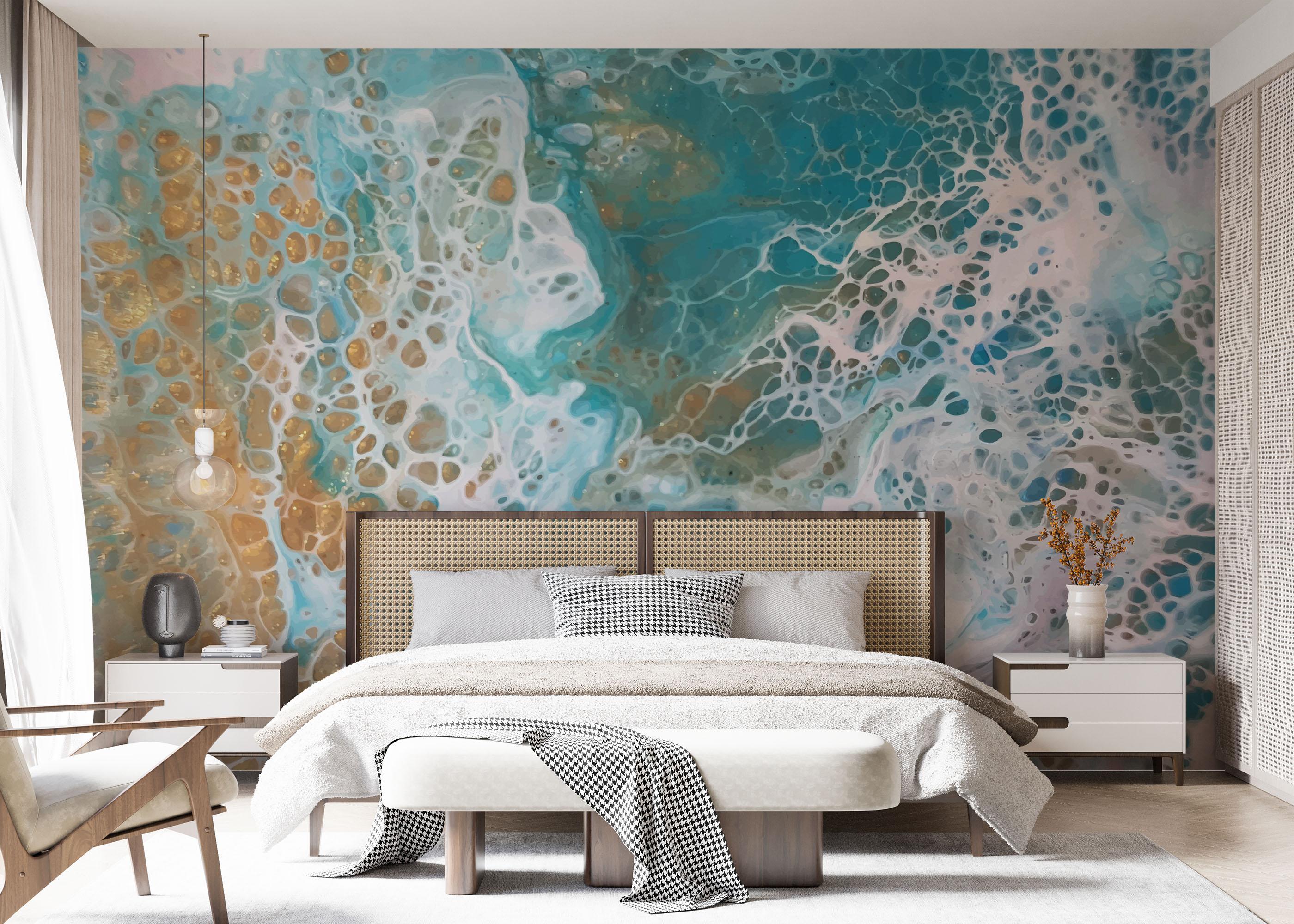 Fototapete Beach Marble Art mockup 7