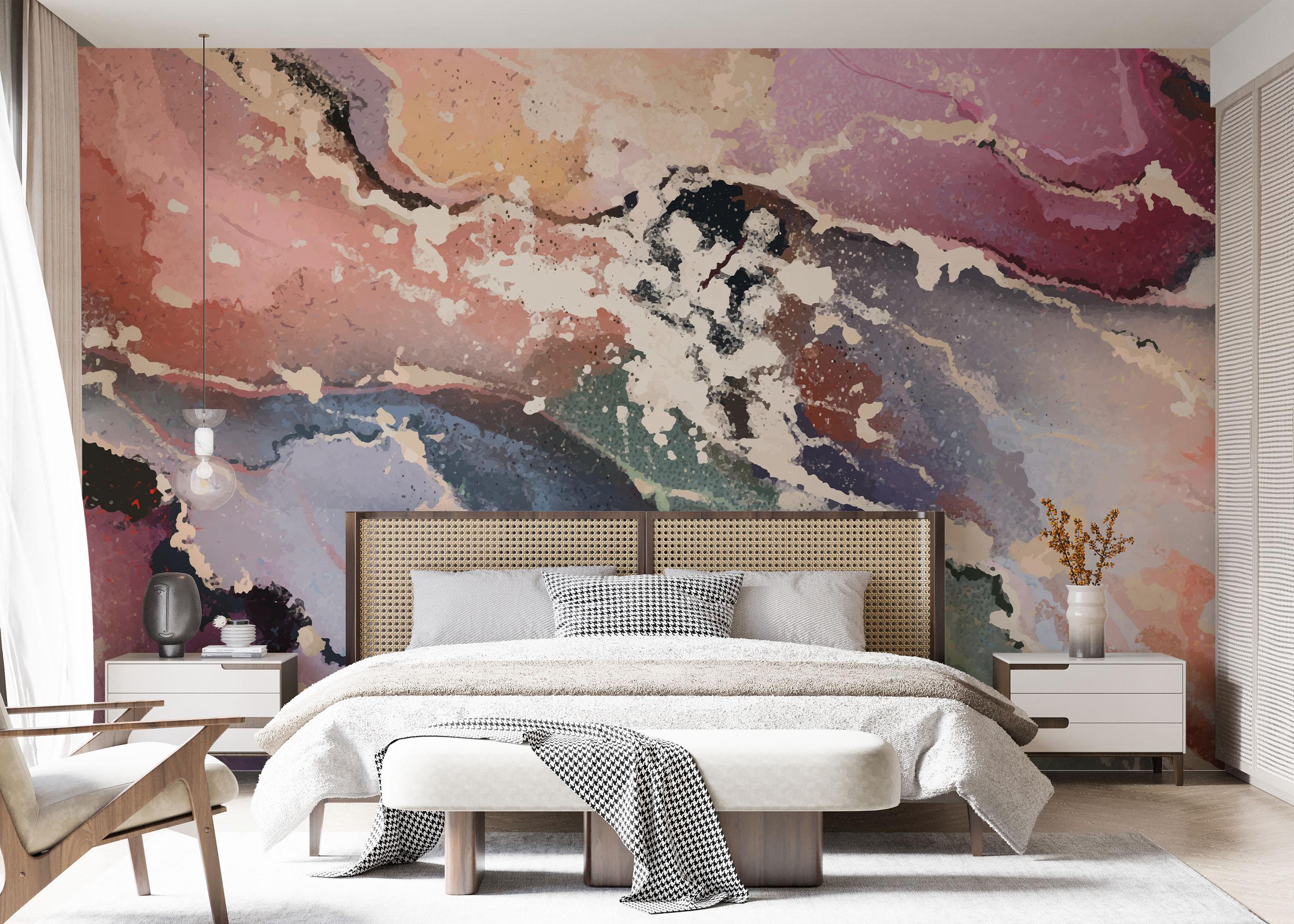 Fototapete Colorful Marble Art mockup 7