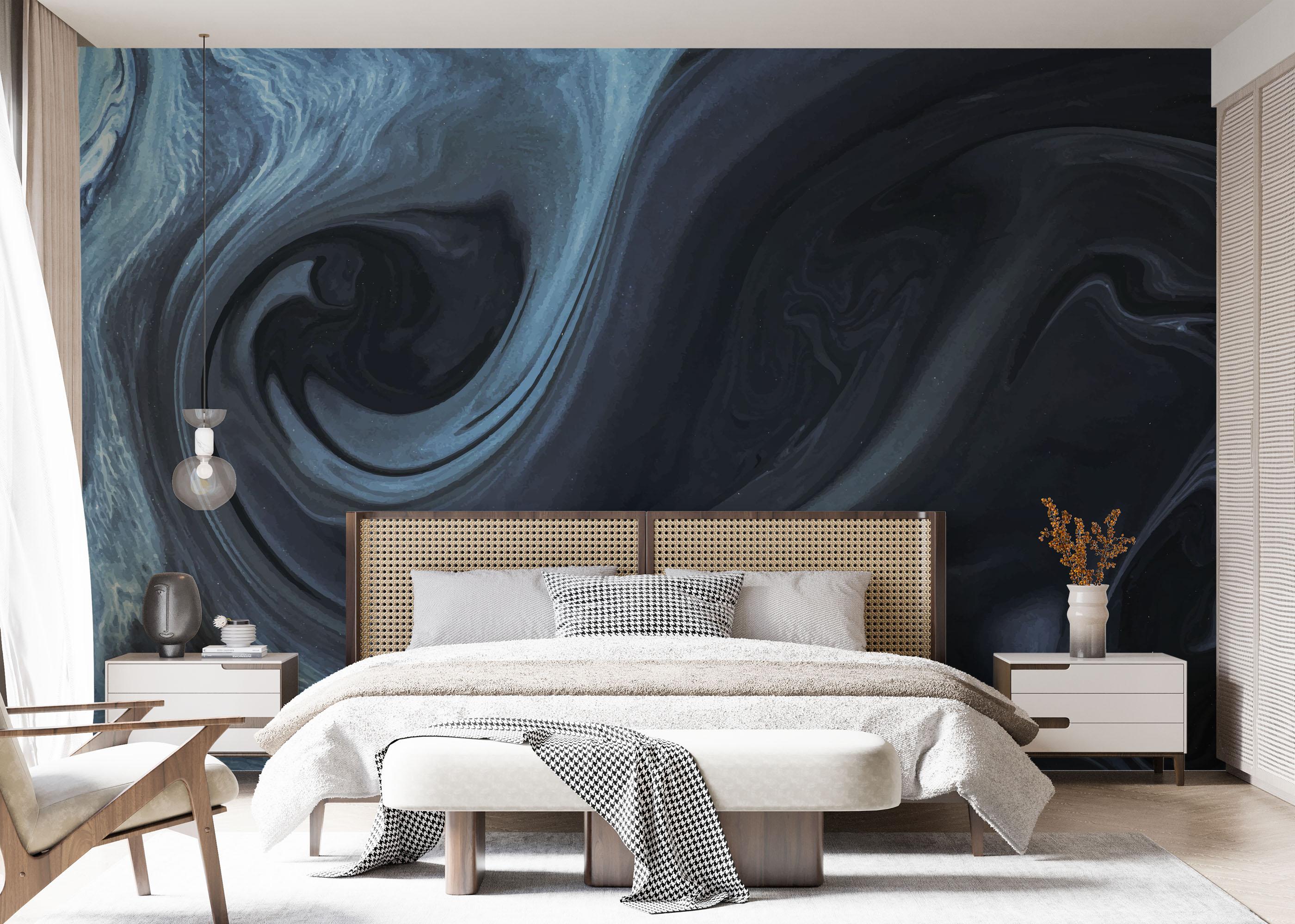 Fototapete Cool Blue Marble mockup 7