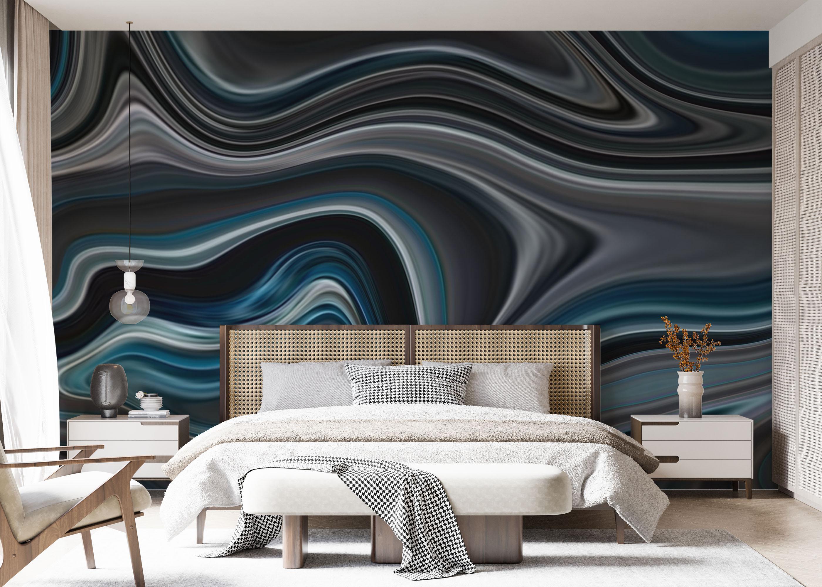 Fototapete Dark Grey Marble mockup 7