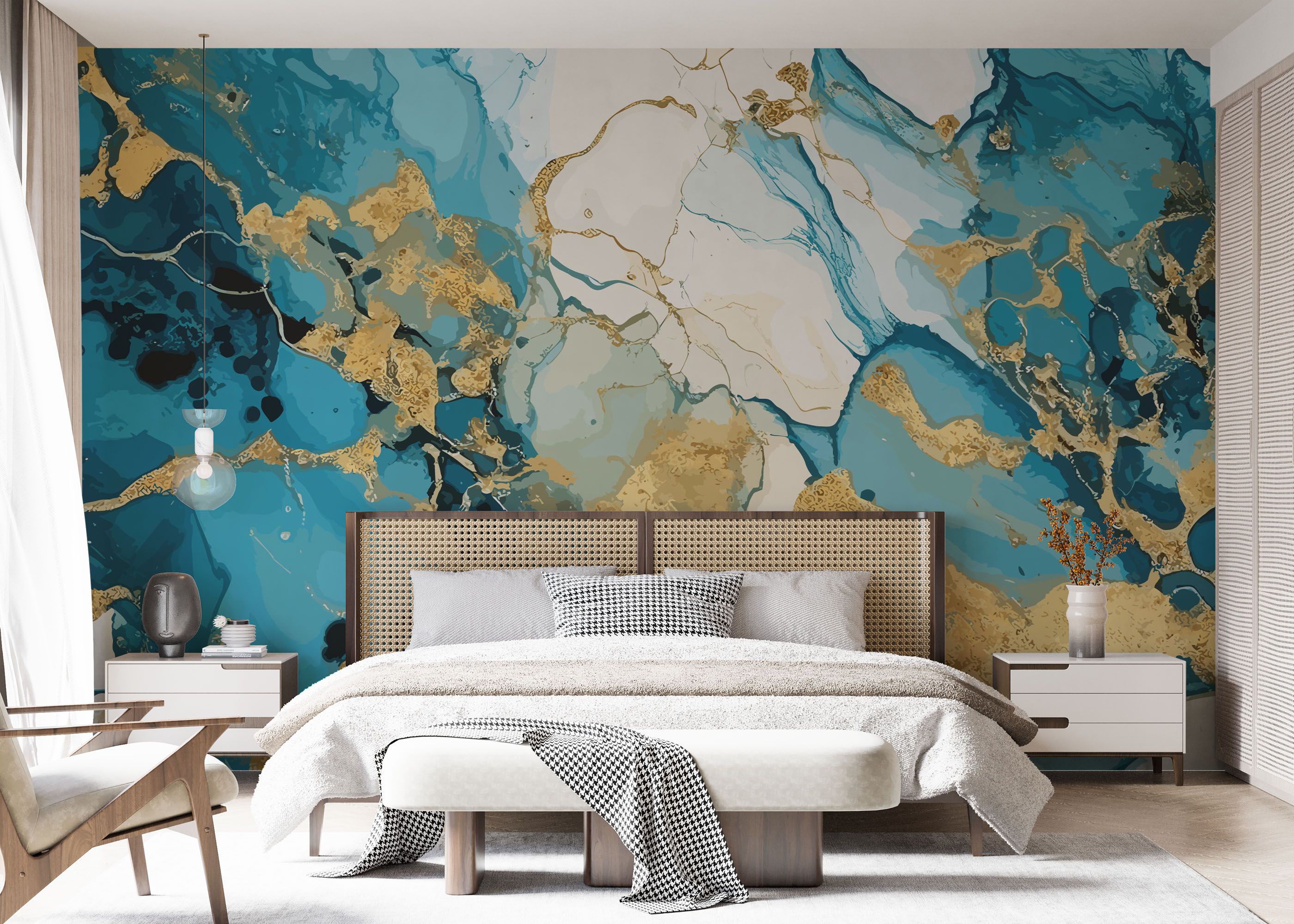 Gold Marble Blue mockup 7