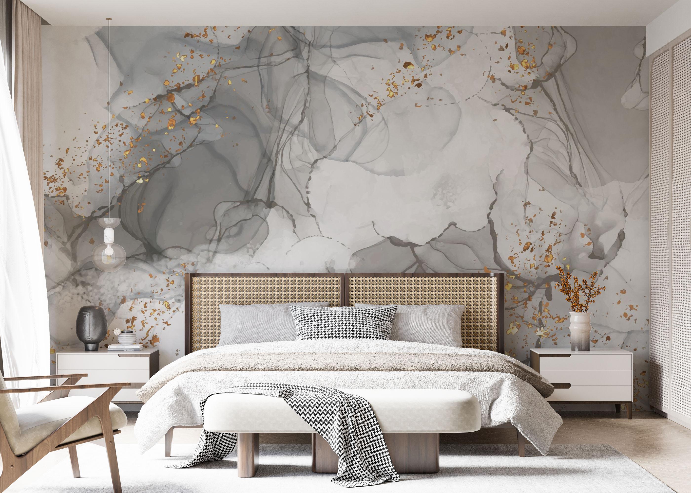 Fototapete Light Grey Marble mockup 7