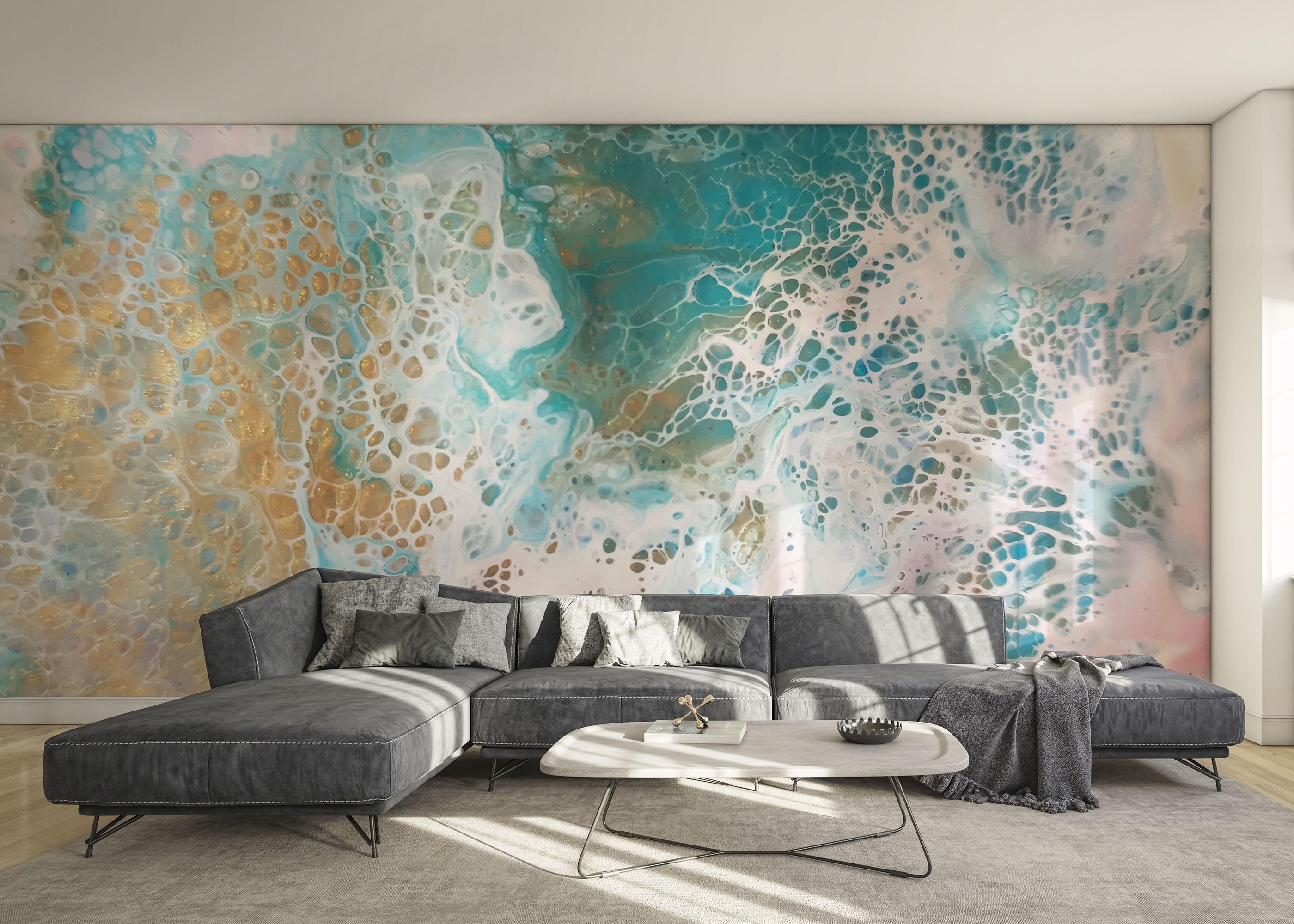 Fototapete Beach Marble Art mockup 0