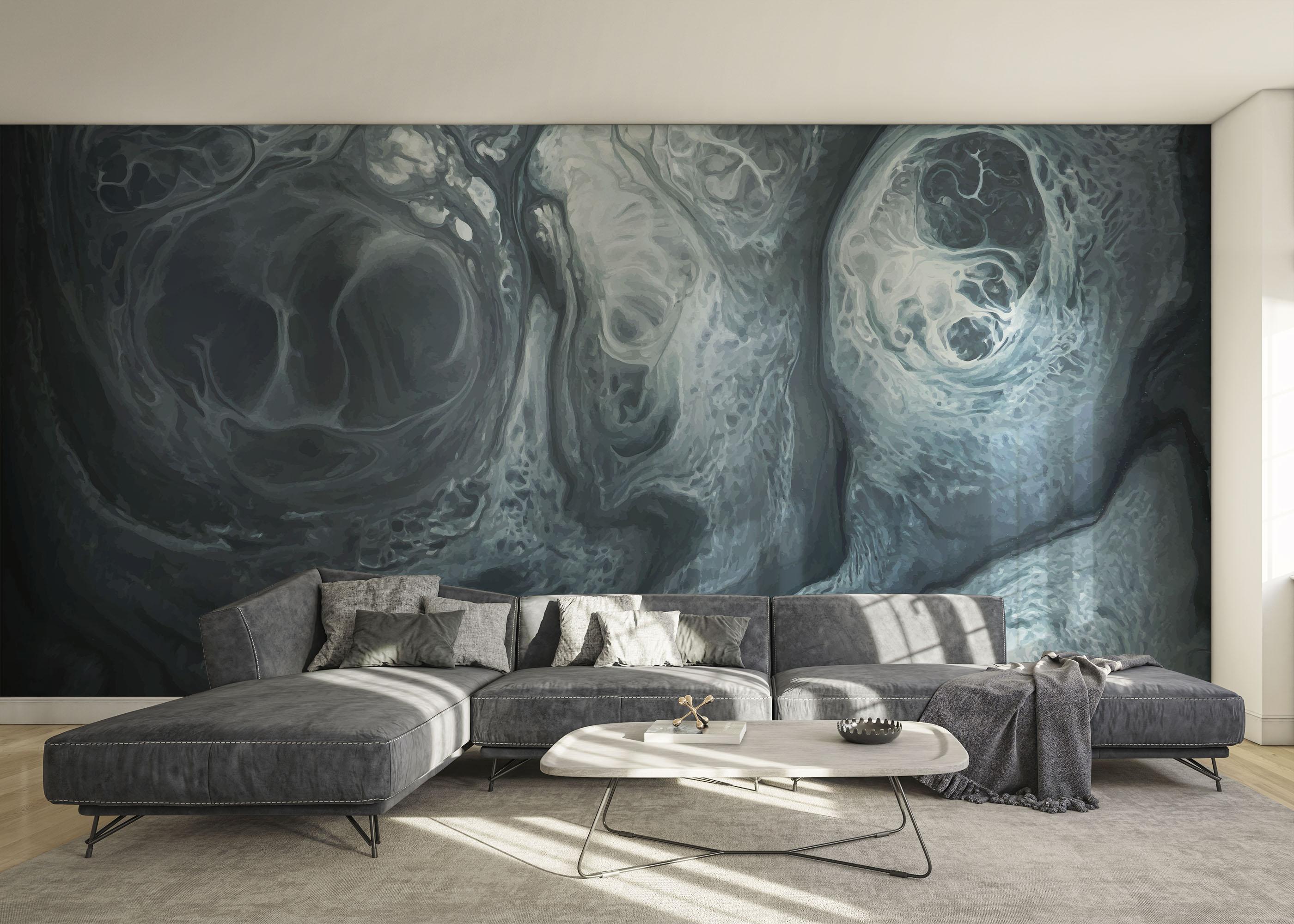 Fototapete Blue Marble Shadow mockup 0