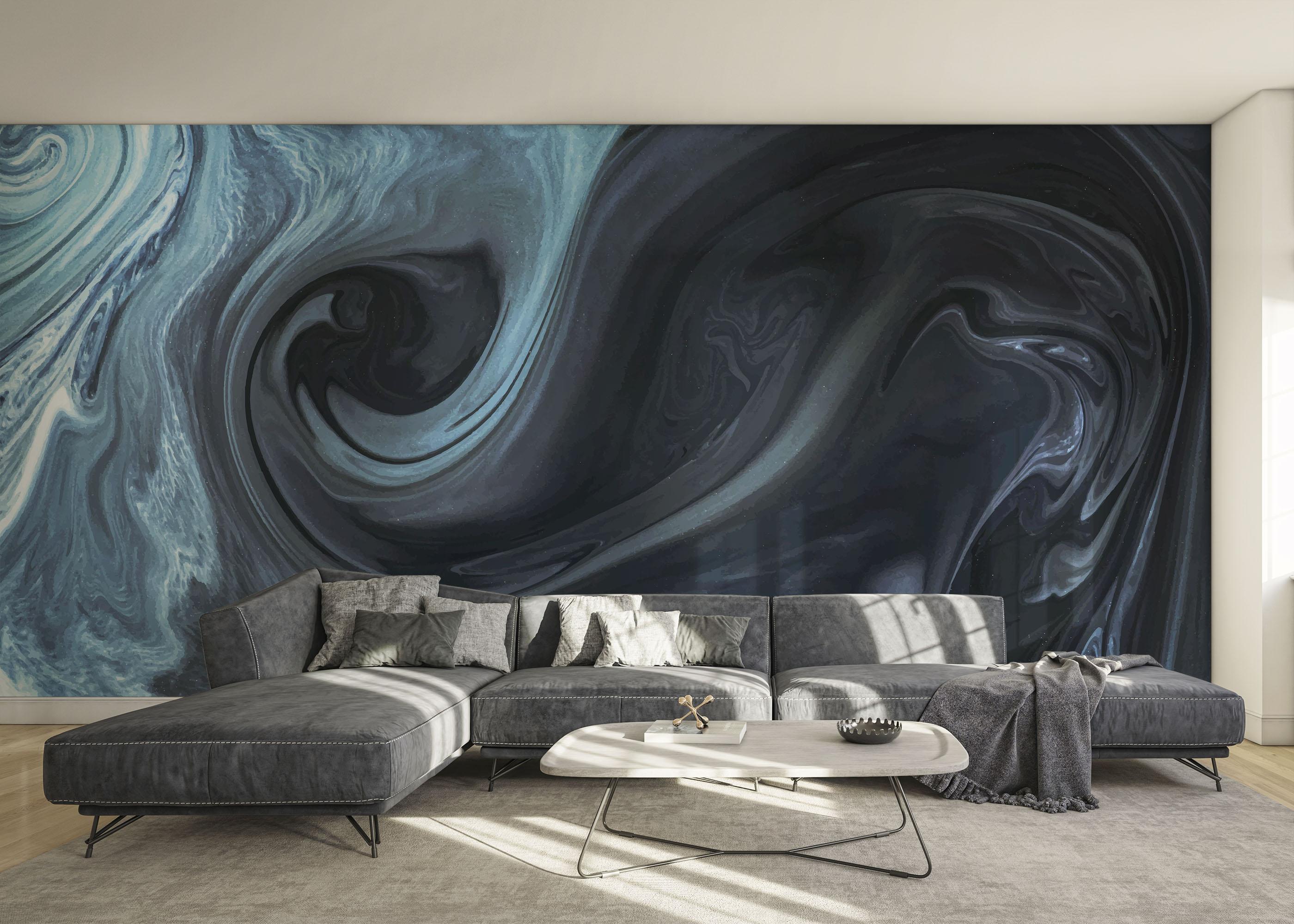 Fototapete Cool Blue Marble mockup 0