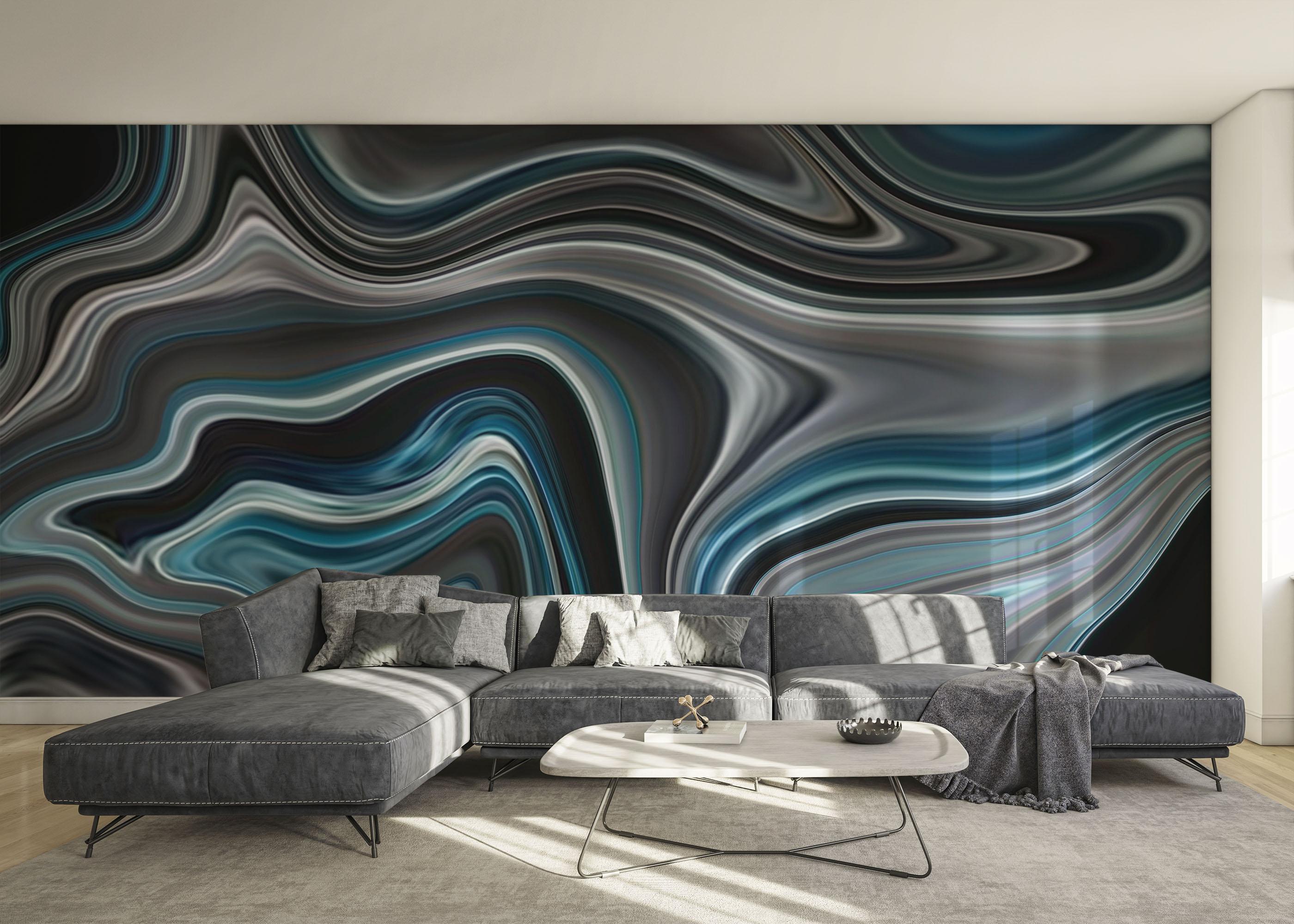 Fototapete Dark Grey Marble mockup 0