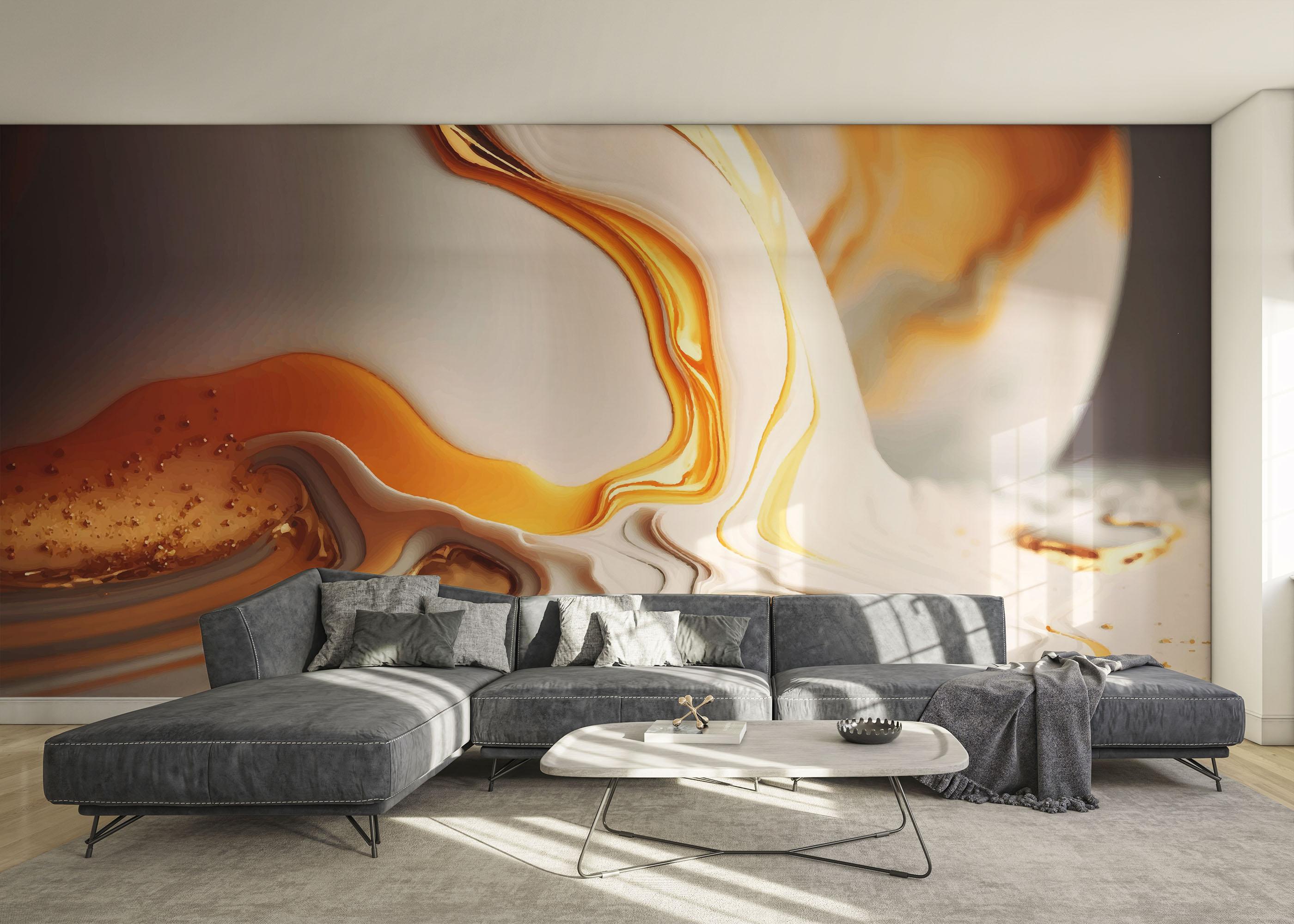 Fototapete Falling White Marble mockup 0