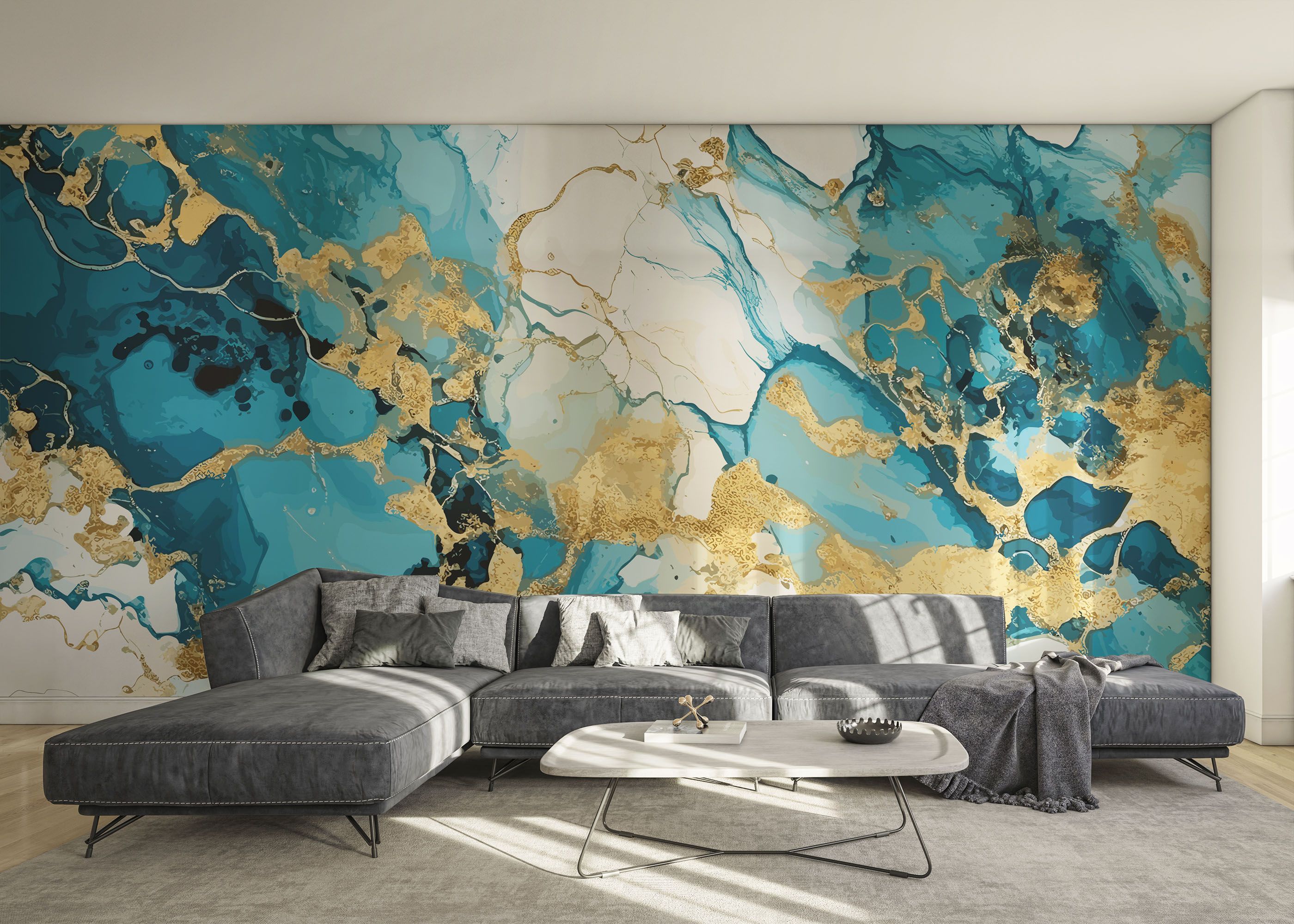 Gold Marble Blue mockup 0