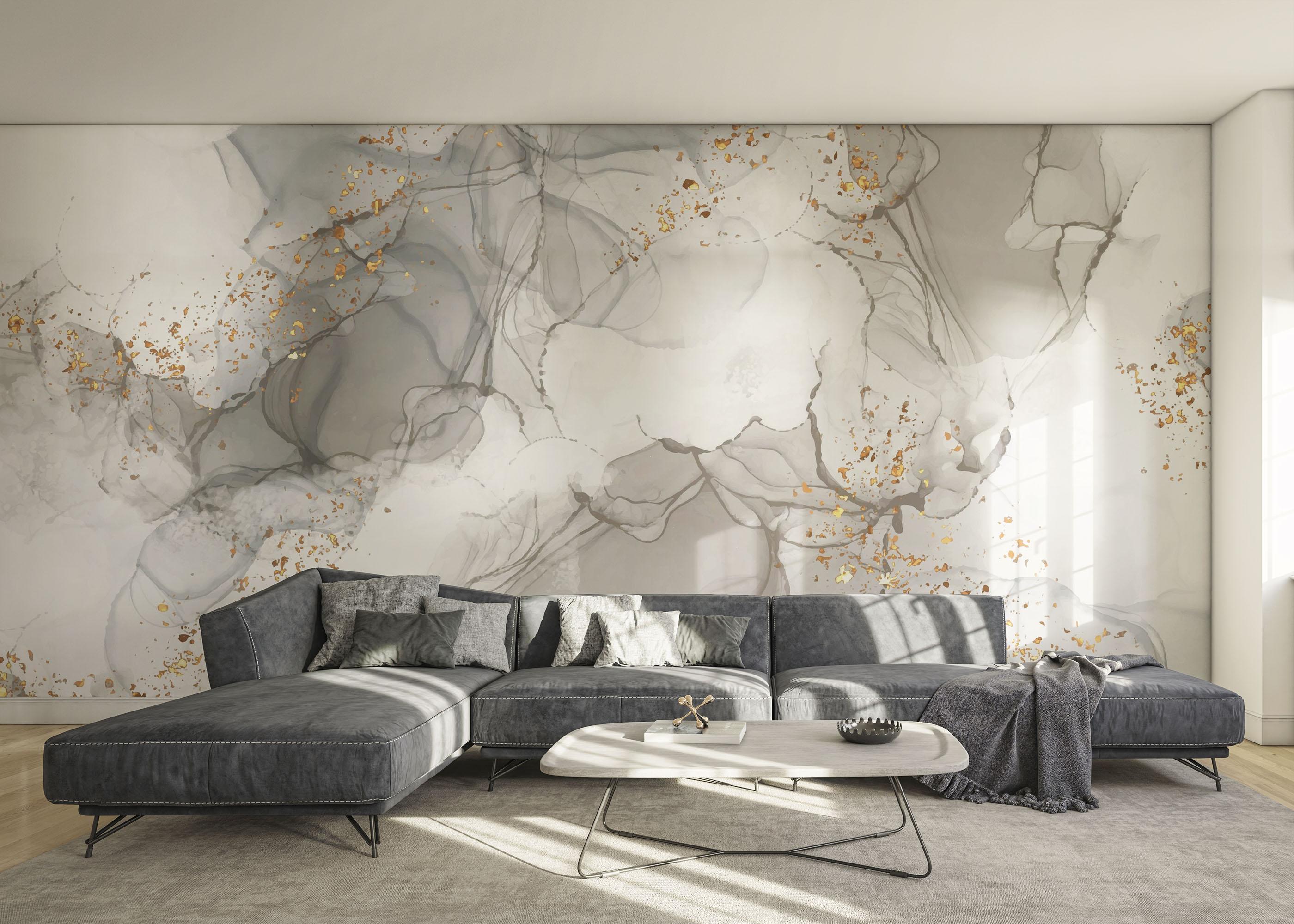 Fototapete Light Grey Marble mockup 0