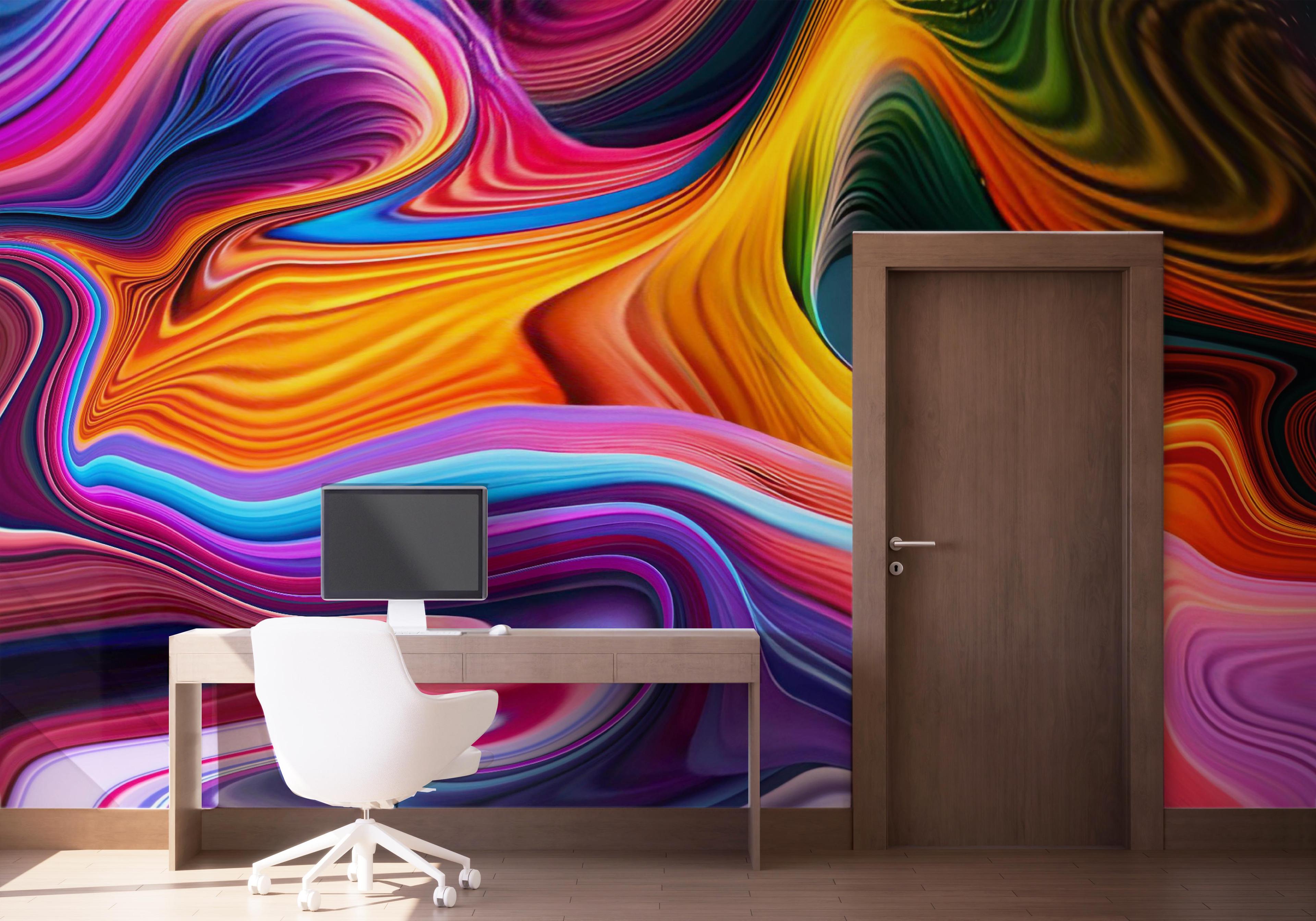 Fototapete Amazing Colorful Marble mockup 1