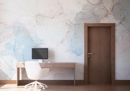 Blue Alcohol Marble mockup 1