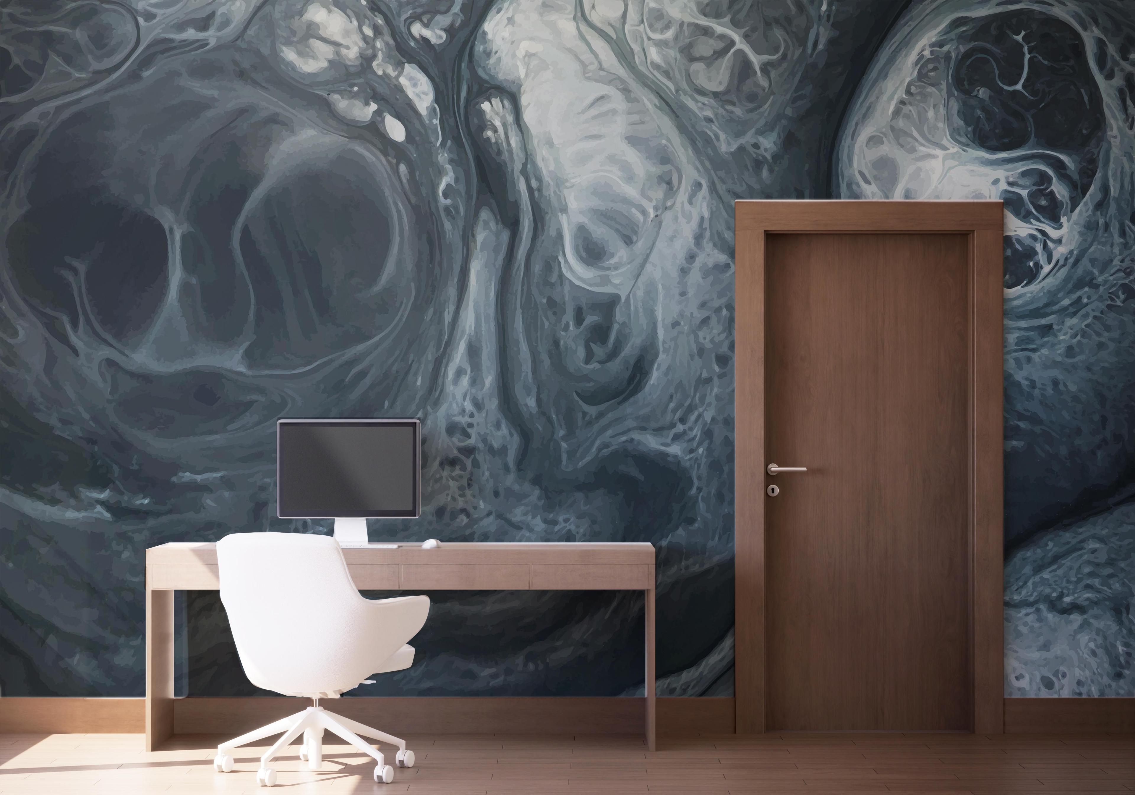 Fototapete Blue Marble Shadow mockup 1