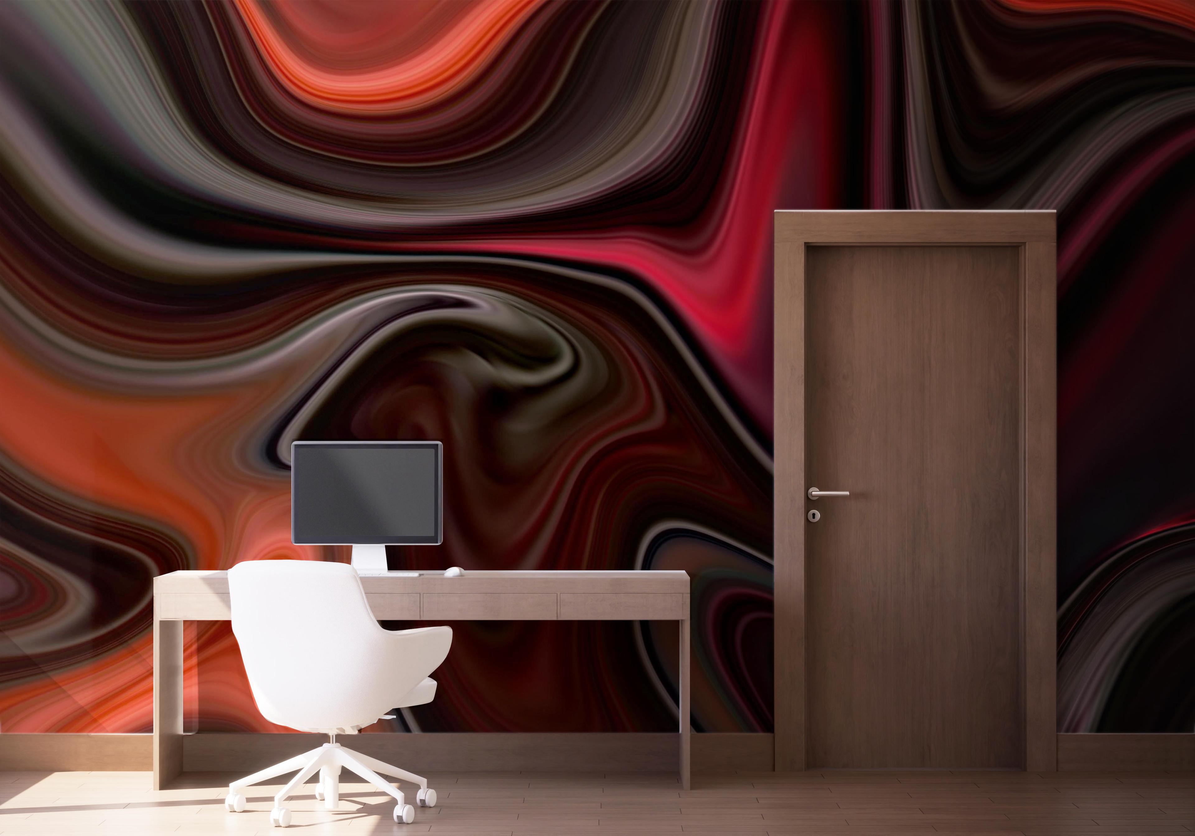 Fototapete Burgundy Marble Art mockup 1