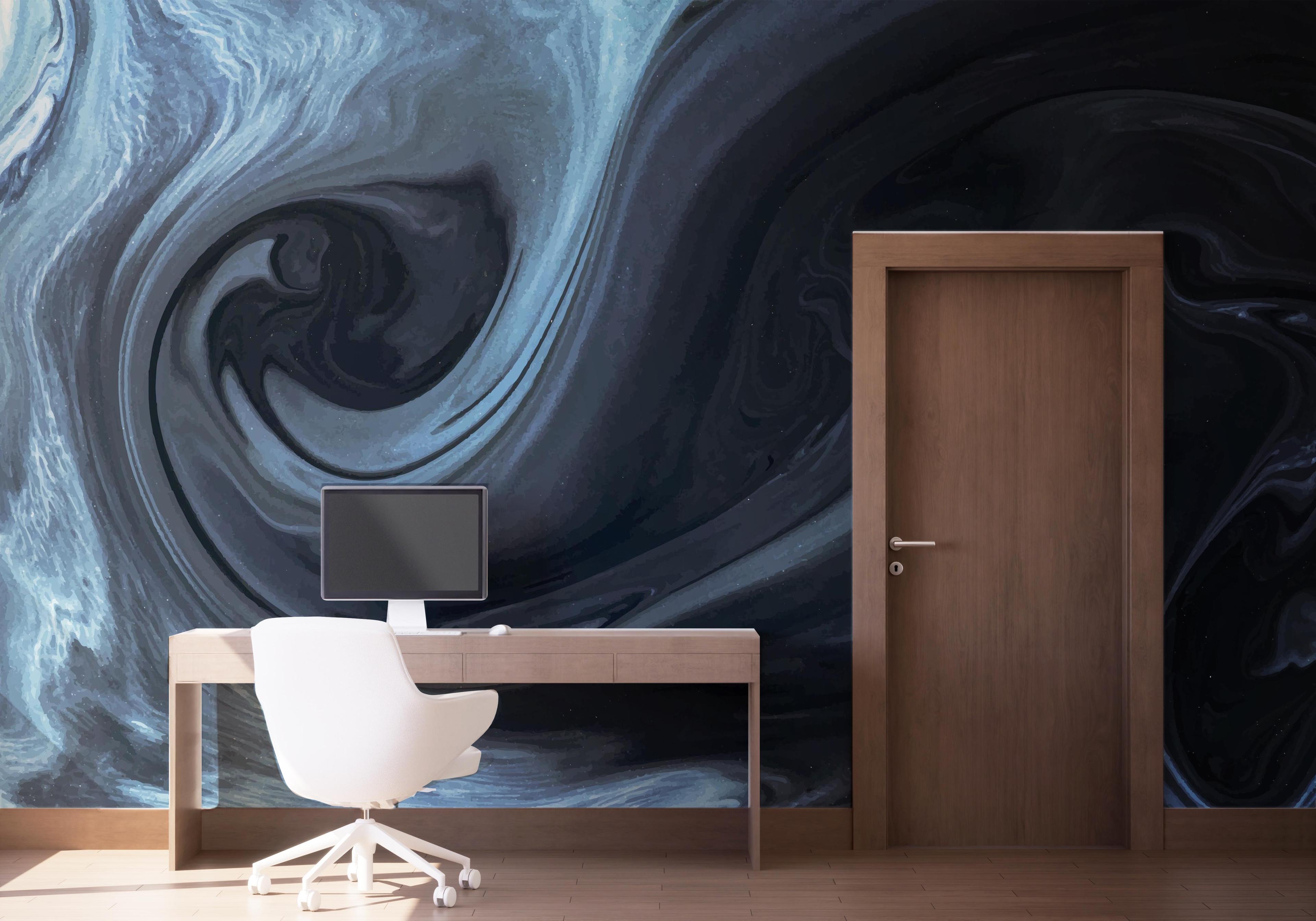 Fototapete Cool Blue Marble mockup 1