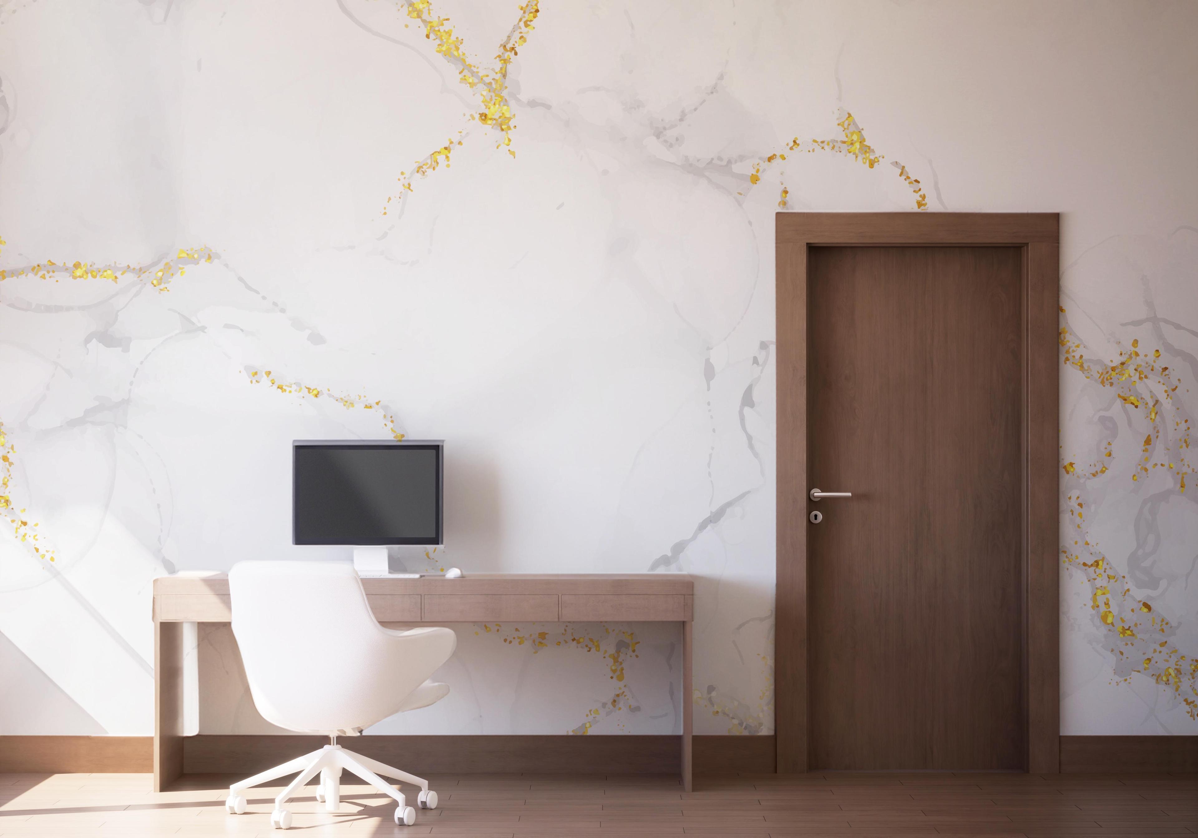 Fototapete Elegant White Marble mockup 1
