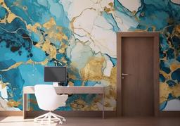 Gold Marble Blue mockup 1