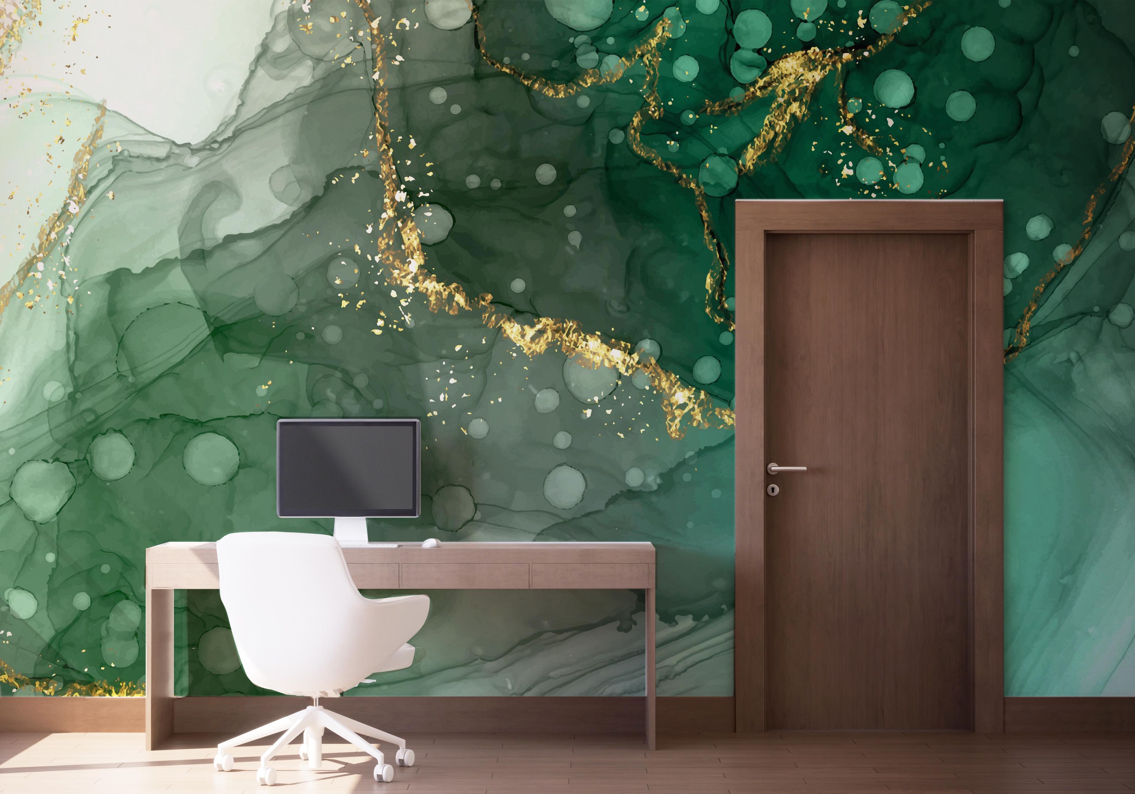 Green Circle Marble mockup 1