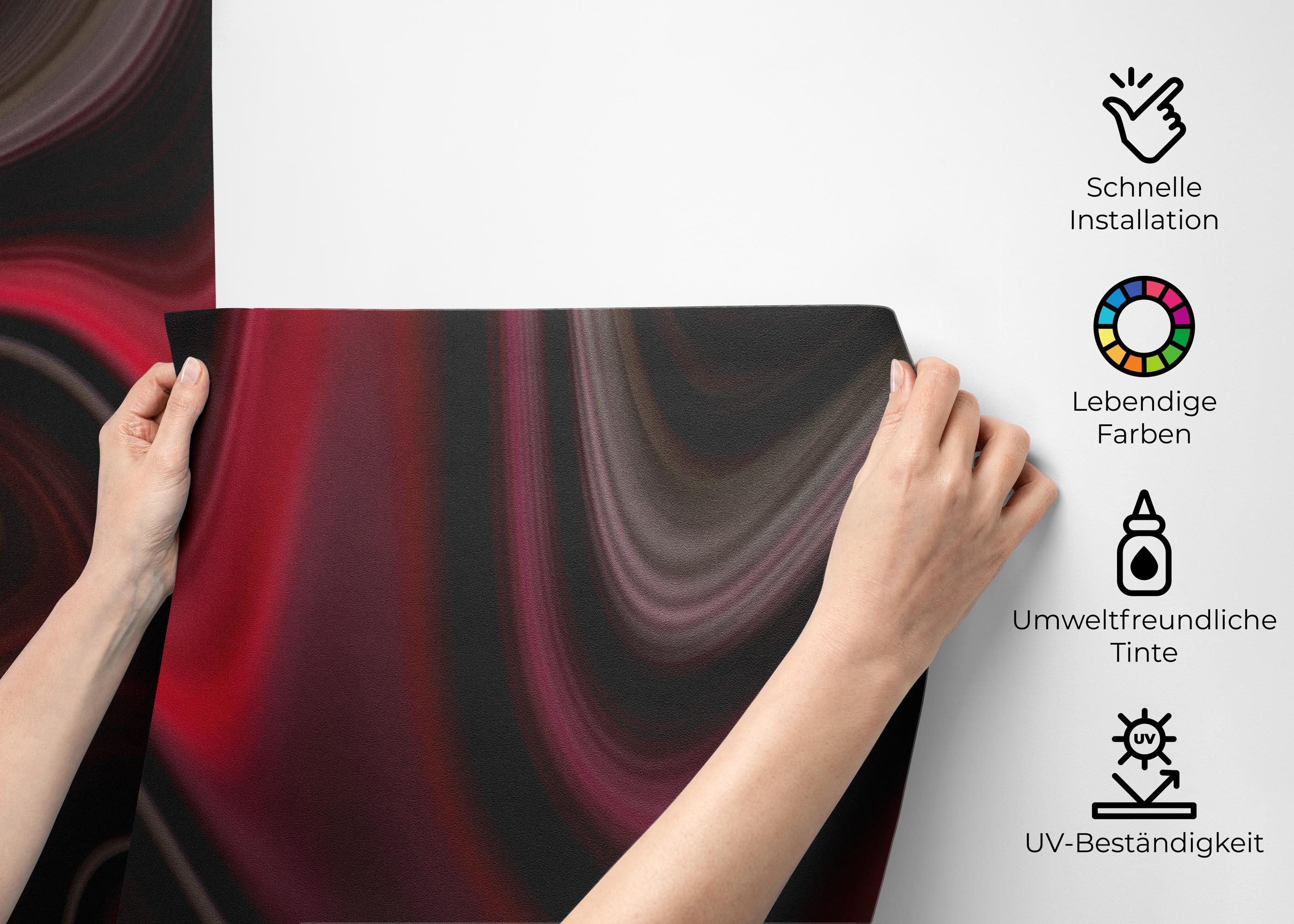 Fototapete Burgundy Marble Art mockup 2