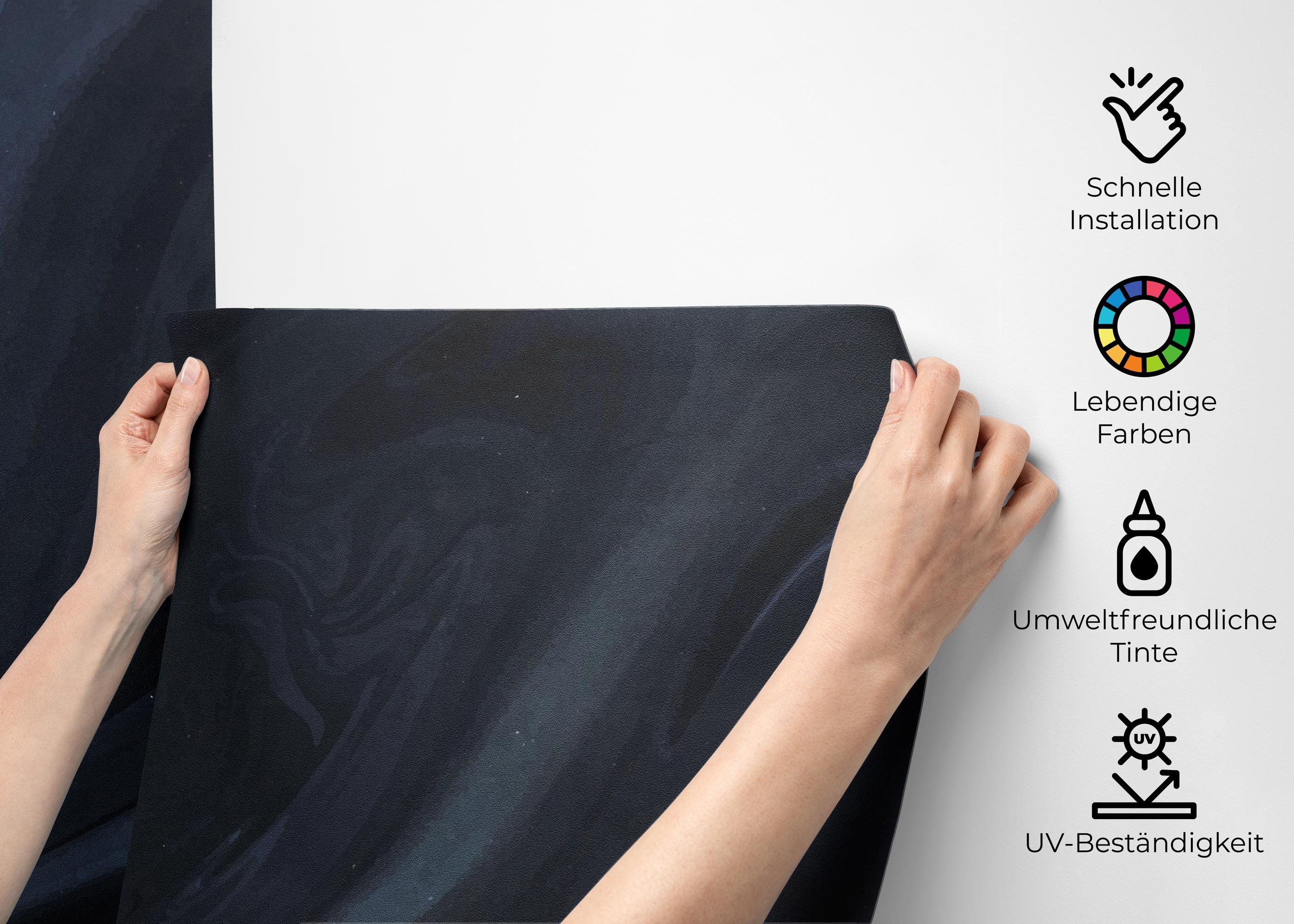 Fototapete Cool Blue Marble mockup 2