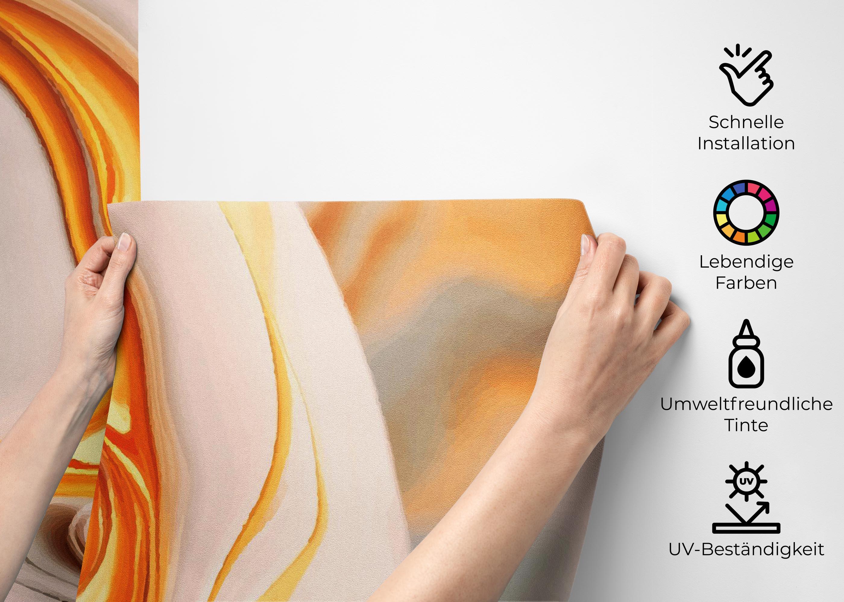 Fototapete Falling White Marble mockup 2