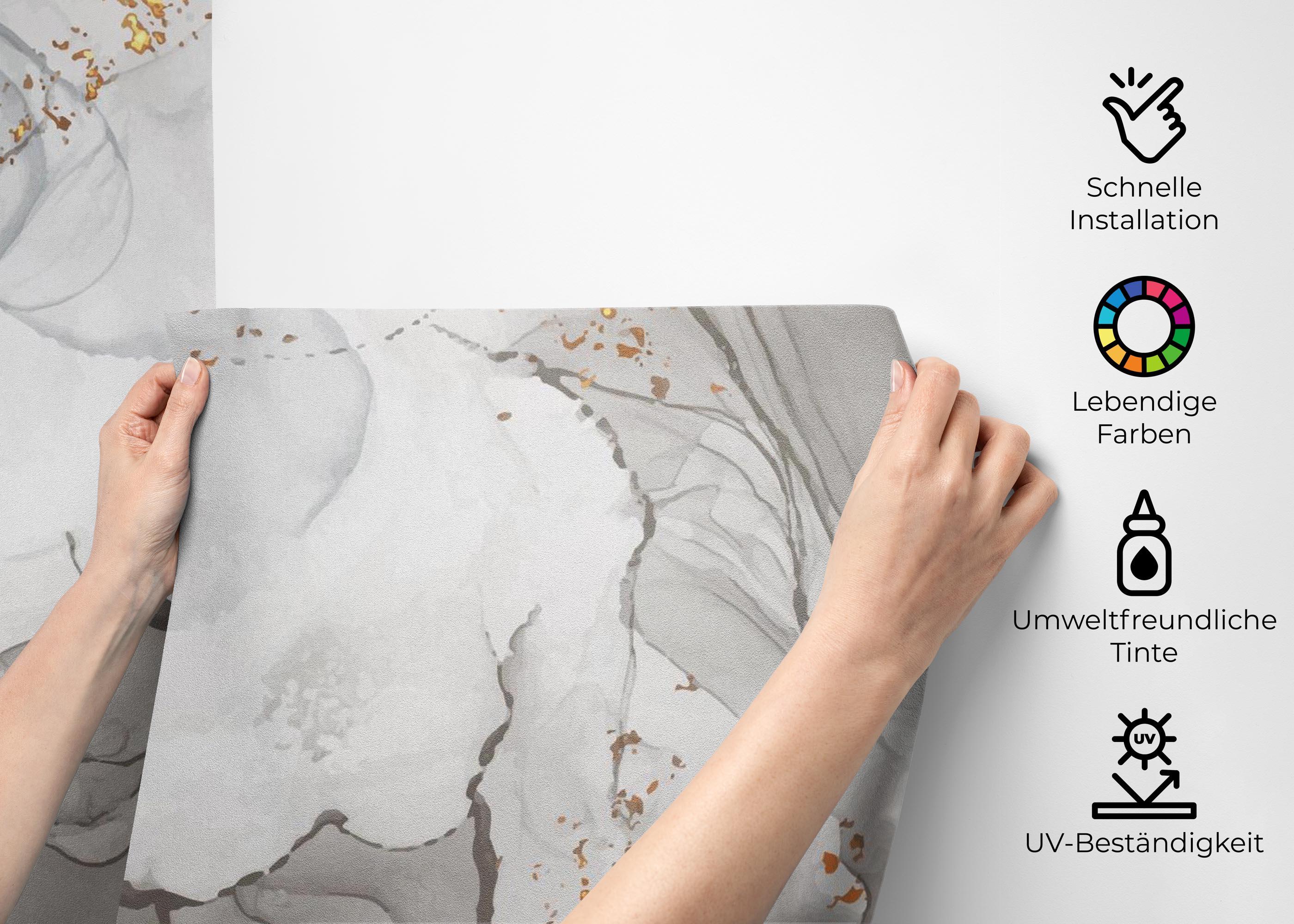 Fototapete Light Grey Marble mockup 2