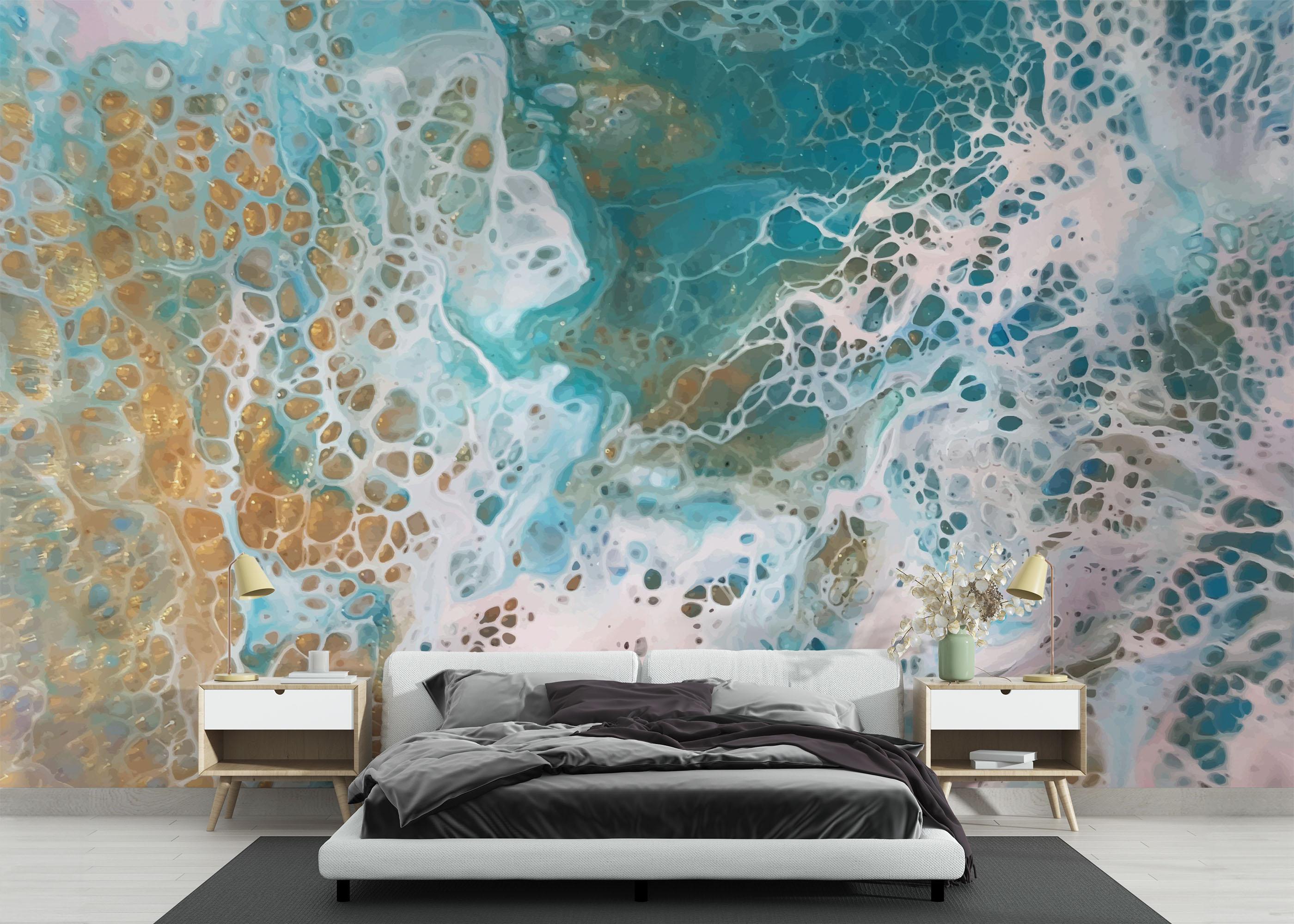 Fototapete Beach Marble Art mockup 3