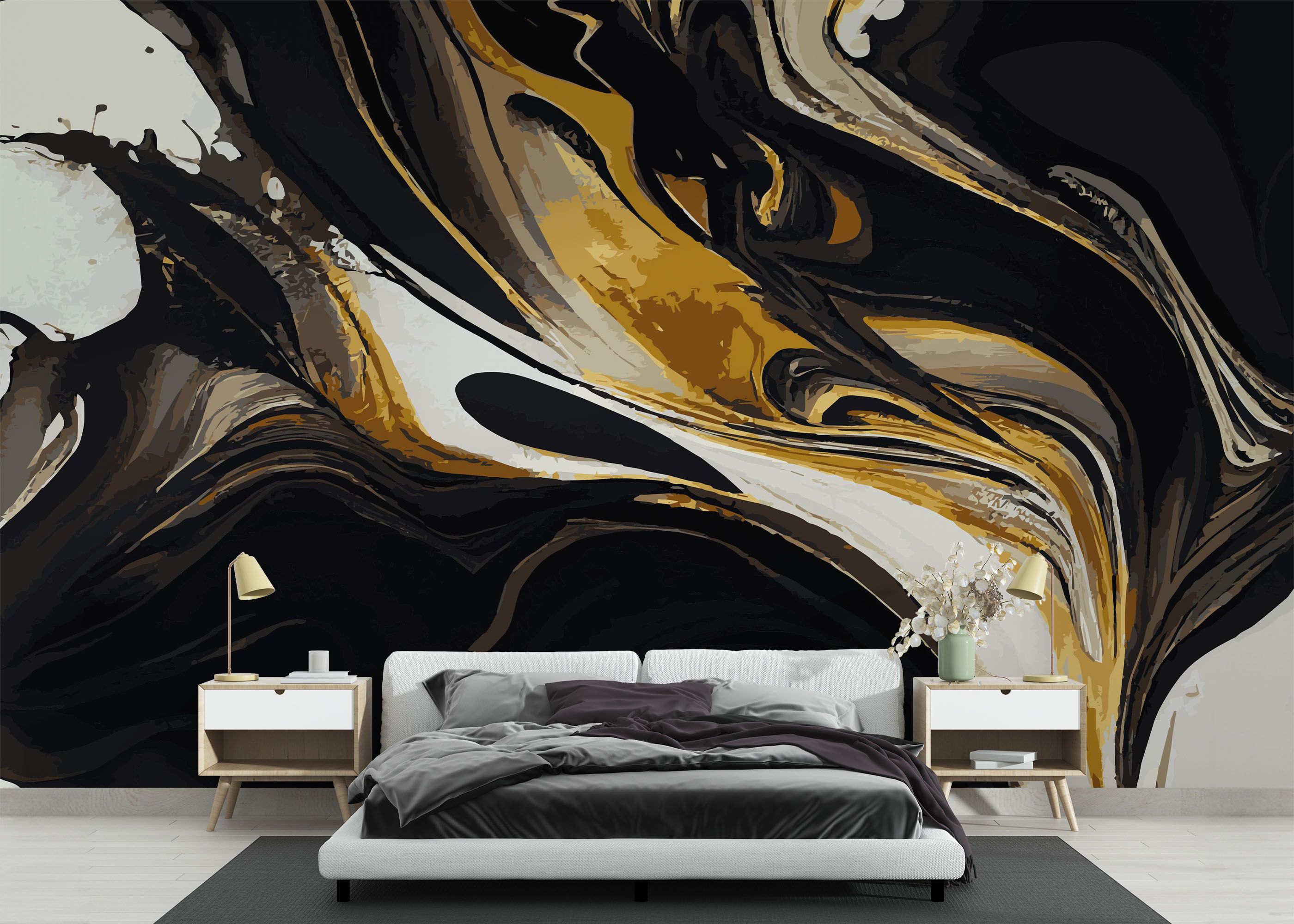 Black Shape Marble mockup 3