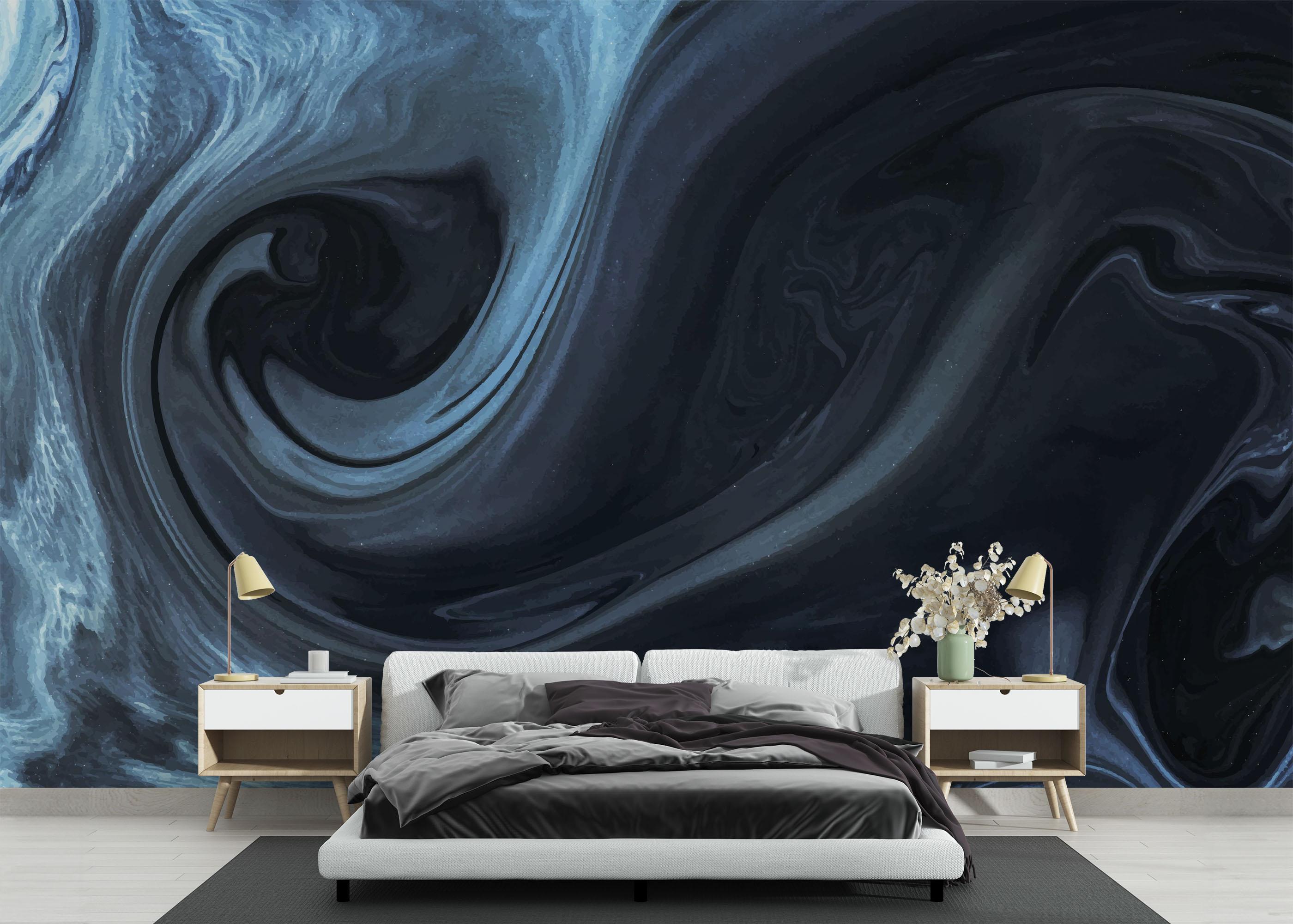 Fototapete Cool Blue Marble mockup 3