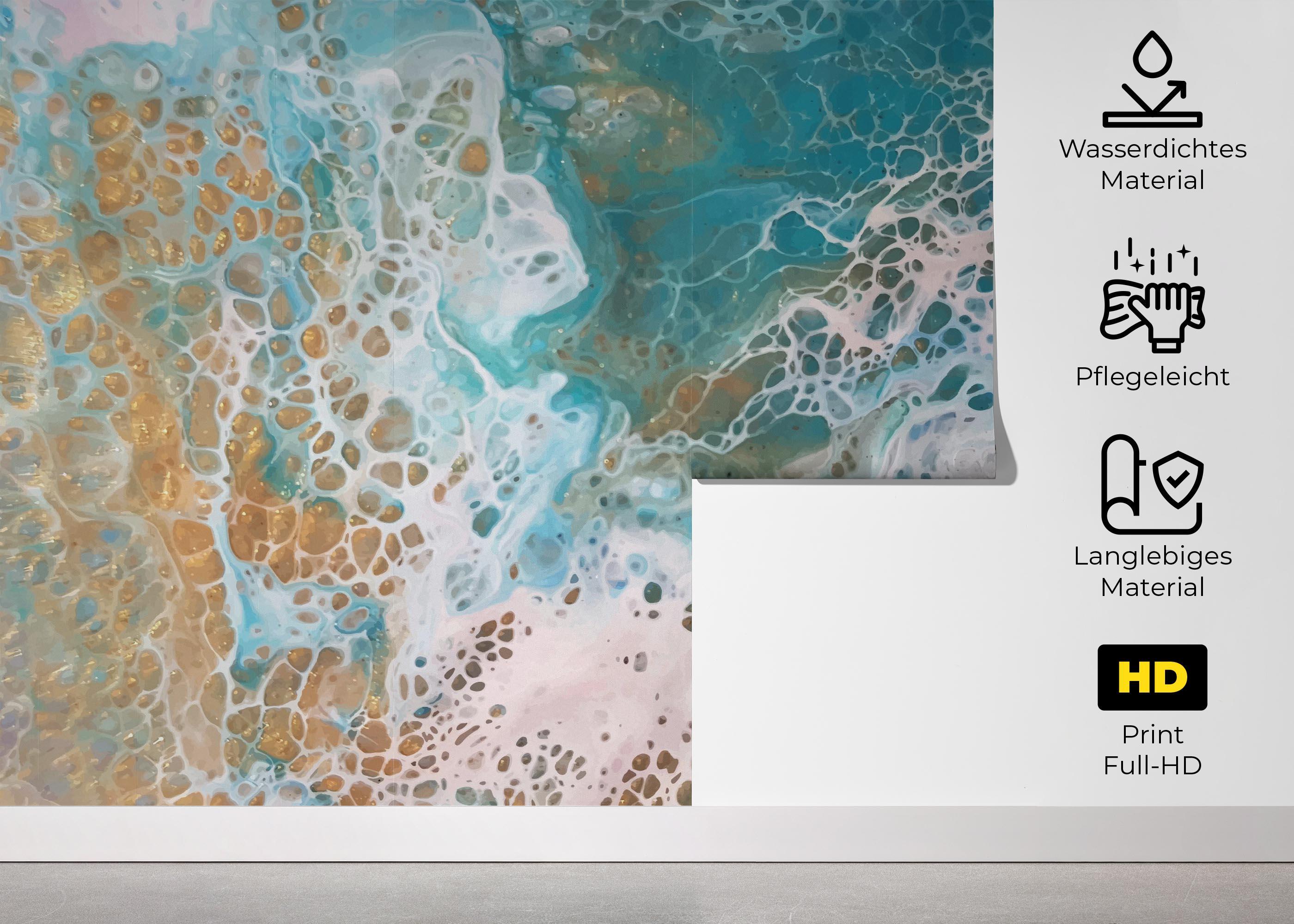 Fototapete Beach Marble Art mockup 5