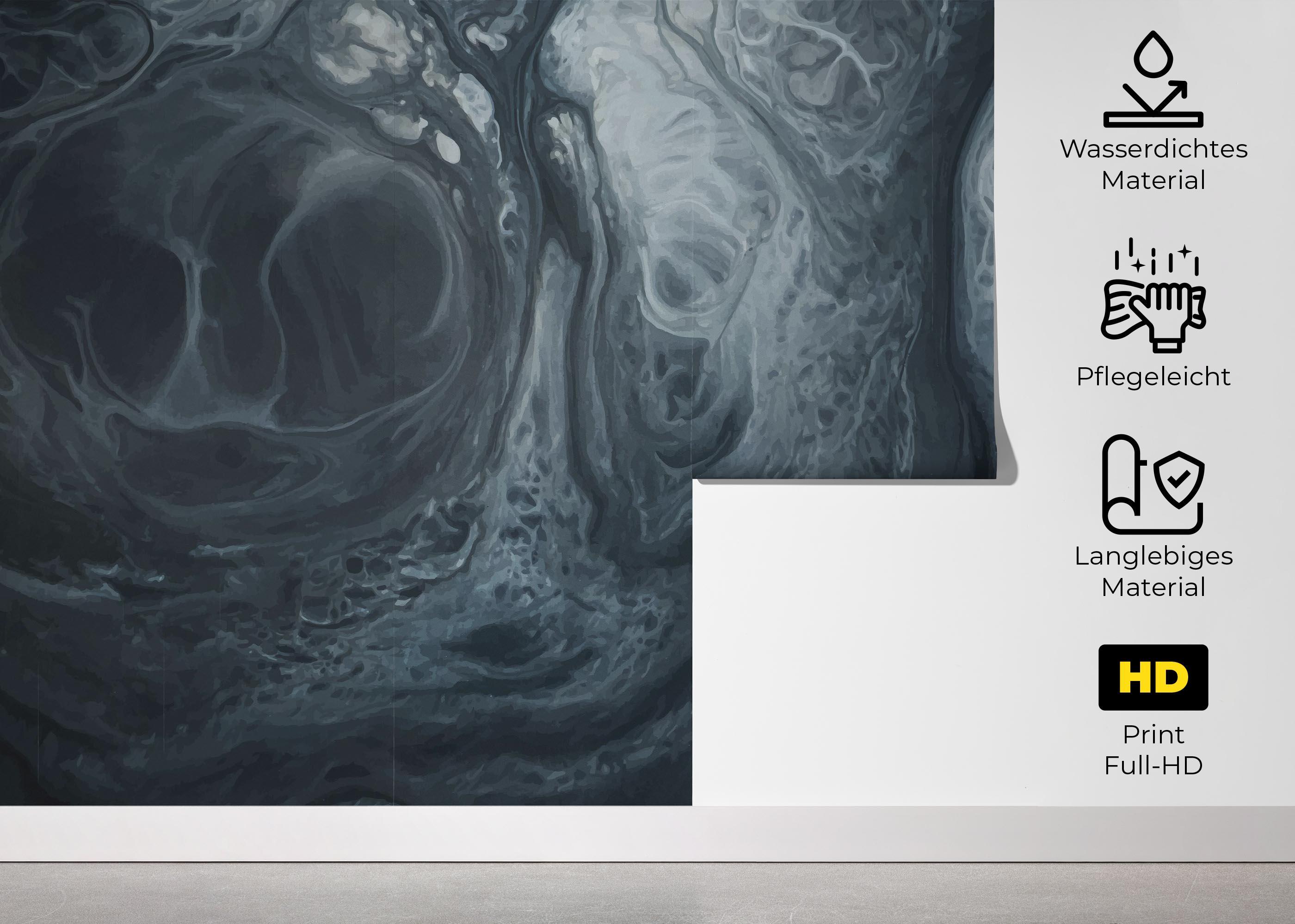 Fototapete Blue Marble Shadow mockup 5