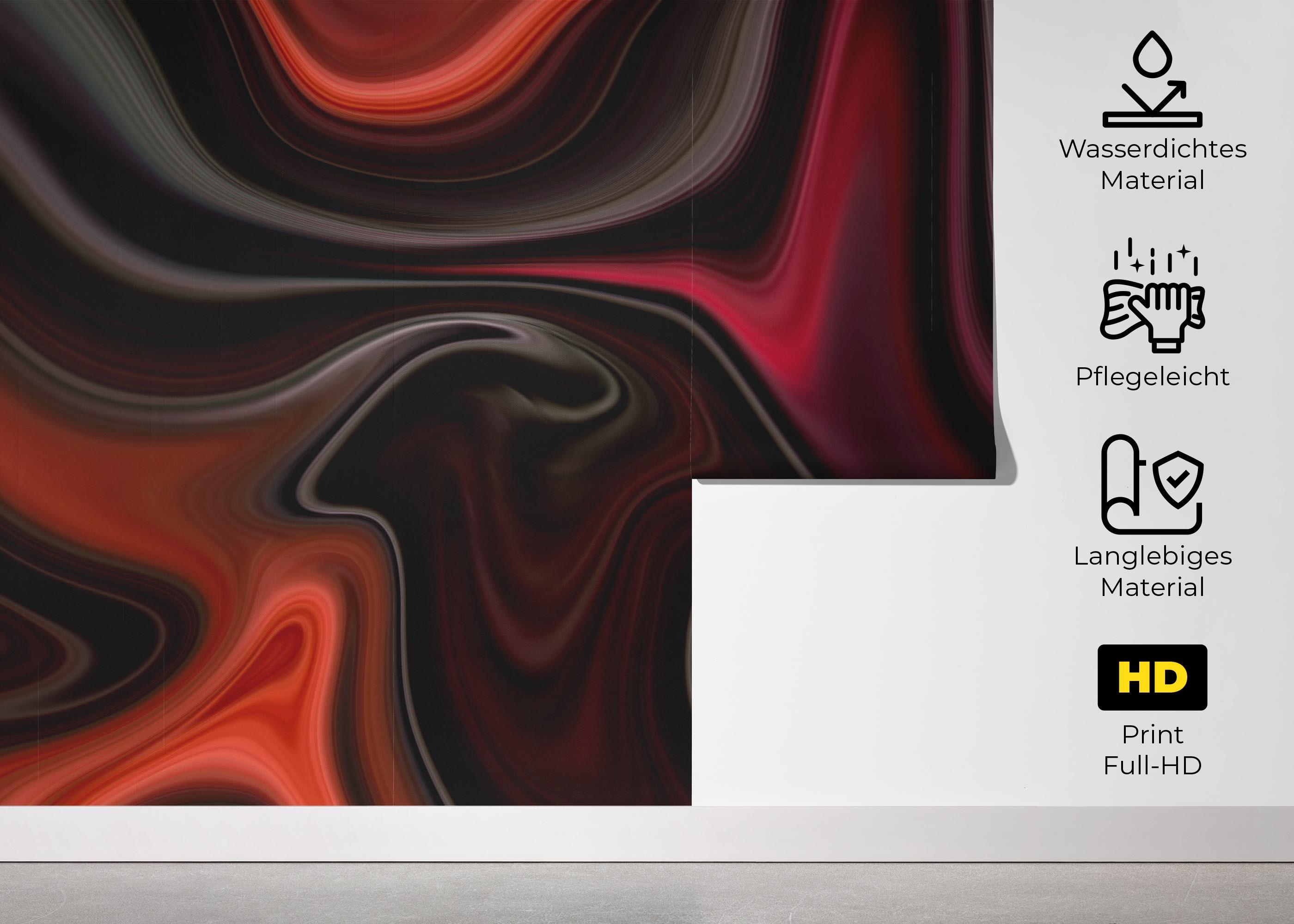 Fototapete Burgundy Marble Art mockup 5
