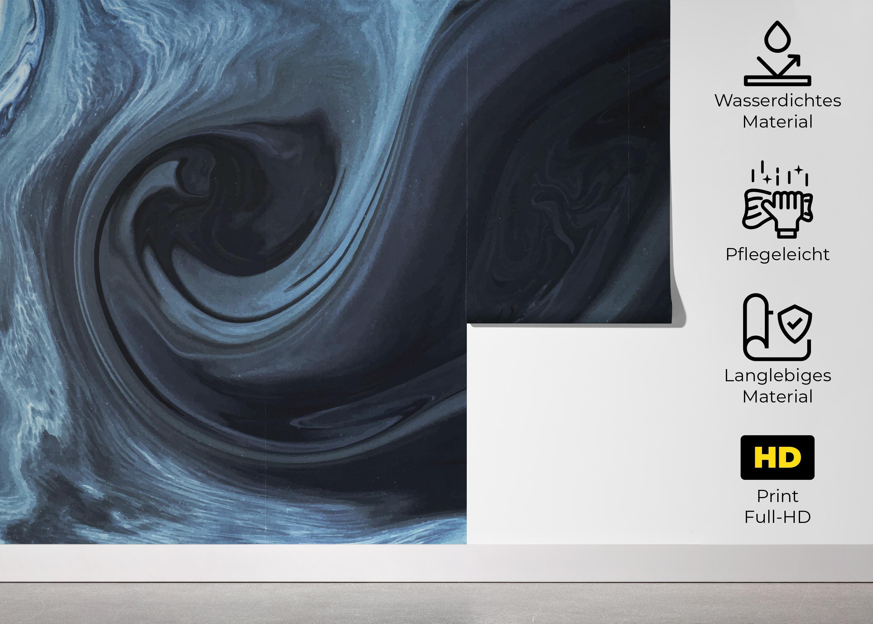 Fototapete Cool Blue Marble mockup 5