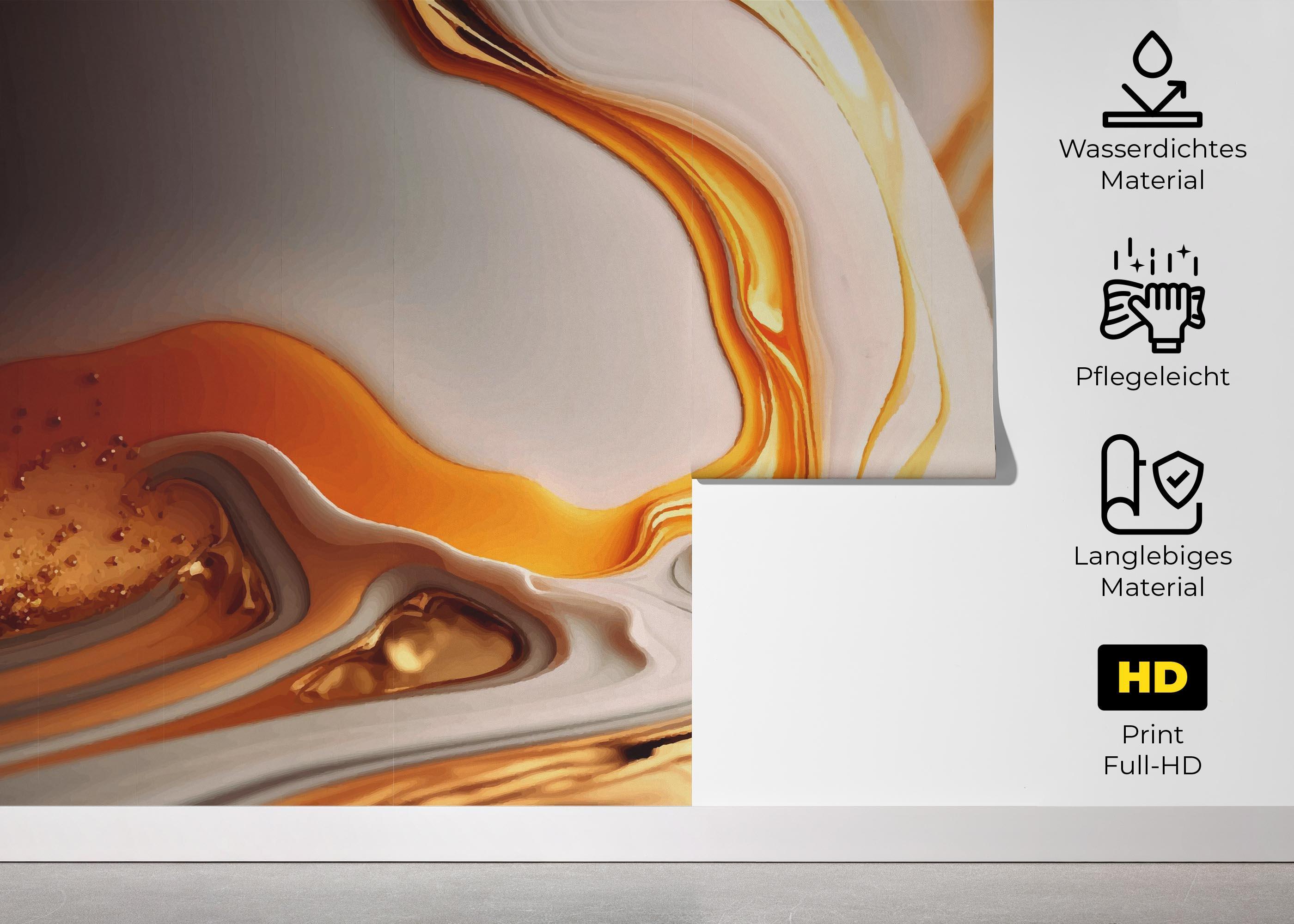 Fototapete Falling White Marble mockup 5