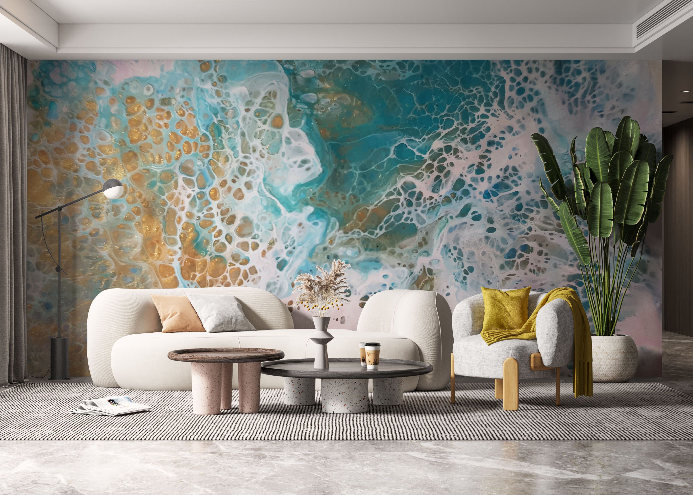 Beach Marble Art mockup 6